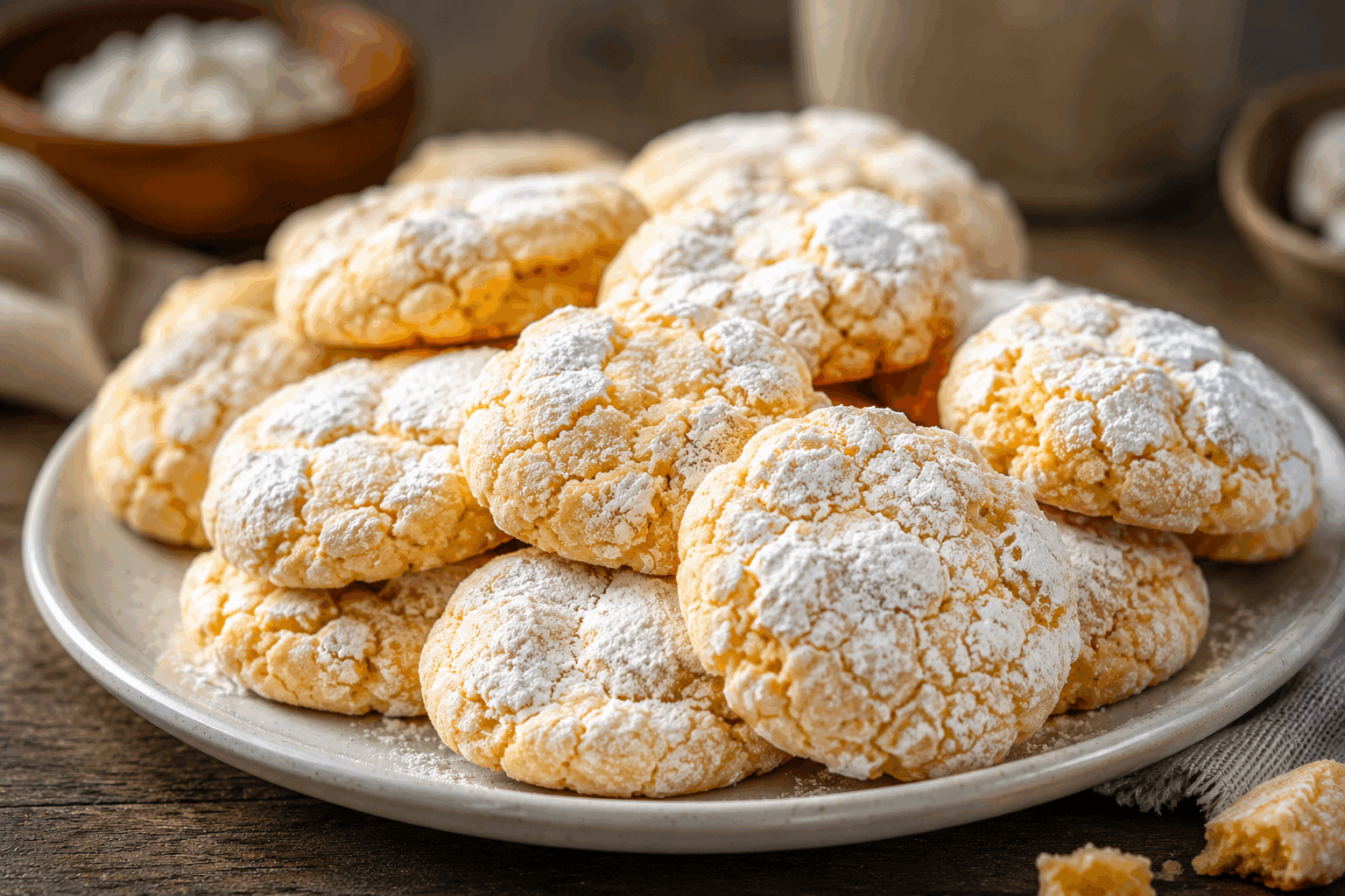 Cookies siciliens sans farine prêts en 5 minutes, fondants et parfumés aux zestes d’orange 🍊✨ Description Ces cookies siciliens sans farine sont de délicieux biscuits fondants et parfumés aux zestes d’orange, rappelant les saveurs ensoleillées de la Sicile. Préparés en seulement 5 minutes, ils sont parfaits pour une pause gourmande rapide ou un dessert léger et parfumé. Leur texture moelleuse et leur arôme d’agrumes frais en font une douceur irrésistible à déguster à tout moment de la journée. Informations Temps de préparation : 5 minutes Temps de cuisson : 12 minutes Nombre de portions : 12 pièces Difficulté : Facile Ingrédients Pour la pâte 3 œufs entiers 150 g de sucre en poudre 200 g de poudre d’amandes 1 cuillère à café de levure chimique Le zeste finement râpé d’une orange non traitée 1 pincée de sel 1 cuillère à café d’extrait de vanille (optionnel) Préparation Préchauffe le four à 180°C (chaleur tournante de préférence). Bats les œufs avec le sucre et le sel au fouet manuel ou électrique jusqu’à ce que le mélange blanchisse et double légèrement de volume. Ajoute les zestes d’orange et l’extrait de vanille, puis incorpore délicatement la poudre d’amandes et la levure chimique à la spatule pour ne pas perdre l’aération. Forme des petites boules de pâte avec une cuillère, dépose-les sur une plaque recouverte de papier cuisson en les espaçant. Aplatis légèrement chaque boule avec la paume de la main ou le dos d’une cuillère pour leur donner une forme de cookie. Enfourne pour 10 à 12 minutes, jusqu’à ce que les bords soient légèrement dorés mais que l’intérieur reste fondant. Laisse refroidir quelques minutes sur la plaque avant de transférer les cookies sur une grille. Astuces Utilise de la poudre d’amandes fraîche pour un goût plus intense et une texture moelleuse. Pour varier les saveurs, tu peux remplacer le zeste d’orange par du citron ou de la mandarine. Surveille bien la cuisson ; ces cookies doivent rester moelleux et ne pas trop colorer. Conserve-les dans une boîte hermétique pour préserver leur fondant plusieurs jours. Service Serre ces cookies siciliens avec un thé à la menthe ou un café corsé. Ils accompagnent aussi parfaitement une glace à la vanille ou un dessert à base de fruits. Idéal pour un goûter improvisé ou une petite douceur à partager entre amis.