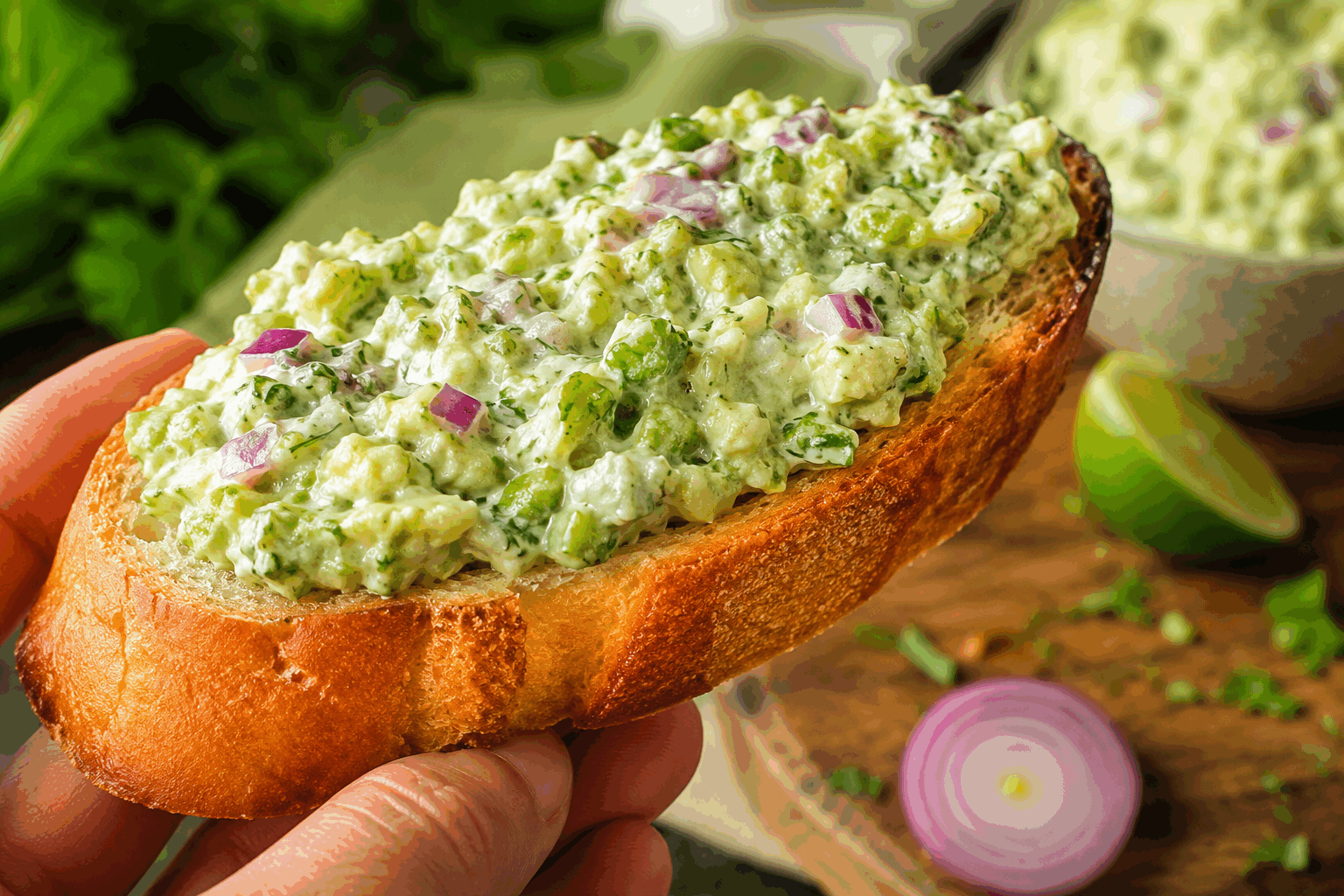 Crème de brocoli sans cuisson en 5 minutes, l’apéro frais et bluffant à tester ! 🔥👌 Description Cette crème de brocoli crue est une verrine fraîche et légère, idéale pour un apéritif rapide et sain. Sa texture onctueuse et son goût légèrement végétal séduiront vos convives. Elle se prépare en seulement 5 minutes, sans cuisson, pour un apéro bluffant et délicieux. Informations Temps de préparation : 5 minutes Temps de cuisson : 0 minute Nombre de portions : 4 personnes Difficulté : Facile Ingrédients Pour la crème de brocoli 150 g de fleurettes de brocoli crues 100 g de fromage frais type Philadelphia ou ricotta 1 cuillère à soupe d’huile d’olive extra vierge 1 cuillère à soupe de jus de citron frais 1 petite gousse d’ail 2 cuillères à soupe de fromage râpé (parmesan ou grana padano) Sel fin, poivre noir du moulin Quelques feuilles de basilic frais (facultatif) Préparation Lave soigneusement les fleurettes de brocoli puis égoutte-les bien. Dans un blender ou un mixeur, ajoute les brocolis, le fromage frais, l’huile d’olive, le jus de citron, la gousse d’ail épluchée, et le fromage râpé. Mixe le tout jusqu’à obtenir une texture lisse et crémeuse, sans morceaux visibles. Ajoute un peu d’eau froide (1 à 2 cuillères à soupe) si la préparation est trop épaisse. Goûte et assaisonne avec du sel et du poivre selon tes préférences. Place la crème de brocoli dans des petites verrines ou des coupelles, décore avec quelques feuilles de basilic frais, puis réserve au frais jusqu’au moment de servir. Astuces Pour une version plus légère, remplace le fromage frais par un yaourt grec nature. Si vous souhaitez un goût plus relevé, ajoutez un peu de piment d’Espelette ou de graines de moutarde. Passe le brocoli au mixeur par petites impulsions pour éviter qu’il ne chauffe et perde sa fraîcheur. Cette crème se conserve 24 heures au réfrigérateur dans une boîte hermétique, pensez à bien la couvrir. Service Sers cette crème de brocoli fraîche en petites verrines pour l’apéritif, accompagnée de toasts grillés, de crackers ou de bâtonnets de légumes croquants (carottes, radis, concombre). C’est une préparation idéale pour une entrée rapide ou un buffet convivial et sain.