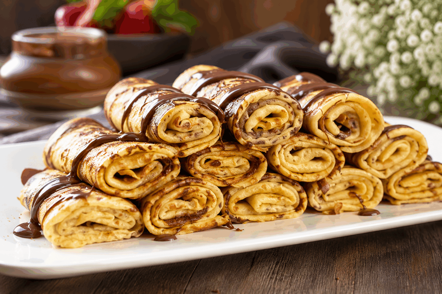 Crêpes ultra moelleuses prêtes en 5 minutes, sans temps de repos, un délice garanti ! 🔥 Description Ces crêpes ultra moelleuses se préparent en un temps record, sans besoin de temps de repos, pour des pancakes légers et savoureux en toute simplicité. Leur texture fondante et aérienne ravira petits et grands, idéales pour un petit-déjeuner ou un goûter gourmand. Rapides et faciles, elles s’accordent parfaitement avec toutes sortes de garnitures sucrées ou salées. Informations Temps de préparation : 5 minutes Temps de cuisson : 10 minutes Nombre de portions : 8 crêpes Difficulté : Facile Ingrédients Pour la pâte à crêpes 250 g de farine 30 g de sucre 2 cuillères à café de levure chimique 1 pincée de sel 2 œufs 300 ml de lait entier 50 ml d'huile végétale (tournesol ou colza) 1 cuillère à café d'extrait de vanille (optionnel) Préparation Dans un saladier, tamise la farine avec la levure chimique, puis ajoute le sucre et la pincée de sel. Creuse un puits au centre et casse les œufs dedans. Commence à mélanger doucement avec un fouet. Verse progressivement le lait tout en fouettant pour éviter les grumeaux et obtenir une pâte lisse et homogène. Incorpore l'huile végétale et l'extrait de vanille, puis mélange encore quelques secondes. Fais chauffer une poêle antiadhésive à feu moyen (environ 180 °C), puis huile légèrement la surface avec un papier absorbant imbibé d'huile. Verse une louche de pâte dans la poêle chaude pour former une crêpe d'environ 15 cm de diamètre. Laisse cuire 1 à 2 minutes jusqu'à ce que des bulles apparaissent en surface, puis retourne la crêpe et cuis l’autre face 1 minute. Répète l’opération jusqu’à épuisement de la pâte, en huilant la poêle si nécessaire. Astuces Utilise du lait à température ambiante pour éviter les grumeaux et une cuisson plus uniforme. Ne repose pas la pâte, fouette-la juste avant la cuisson pour garder la légèreté. Si la pâte est trop épaisse, ajoute un peu de lait pour obtenir la consistance idéale, ni trop liquide ni trop épaisse. Pour des crêpes encore plus moelleuses, incorpore une cuillère de yaourt nature à la pâte. Service Servez ces crêpes chaudes, accompagnées de sucre glace, confiture, miel, chocolat fondu ou fruits frais pour un goûter savoureux. Elles conviennent aussi très bien pour des brunchs ou desserts improvisés. Pour une version salée, garnissez-les de fromage, jambon ou légumes sautés et pliez-les en chaussons.