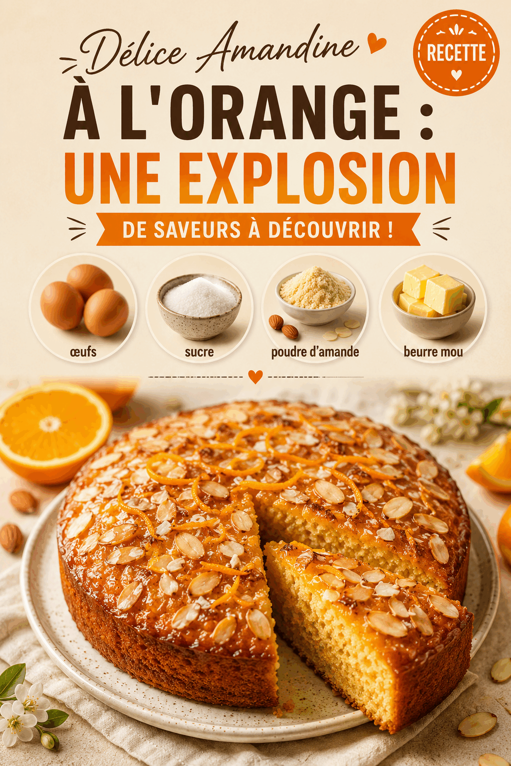 Délice Amandine à l'orange : une explosion de saveurs à découvrir !
