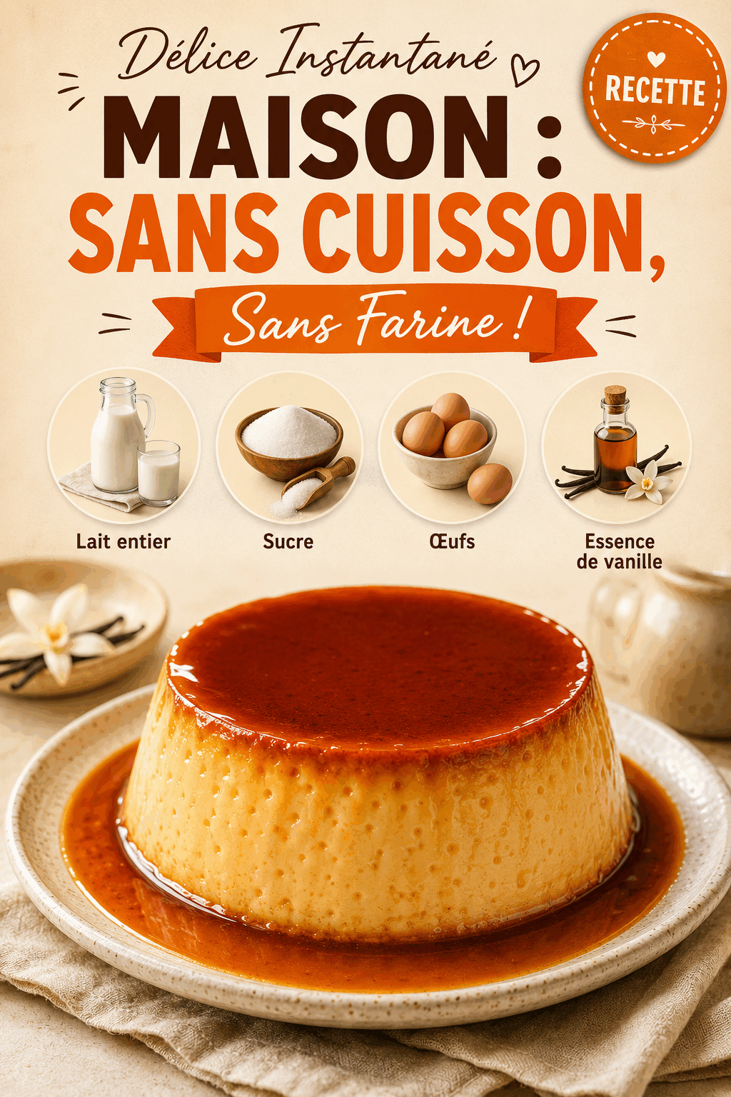 Délice Instantané Maison : Sans Cuisson, Sans Farine !
