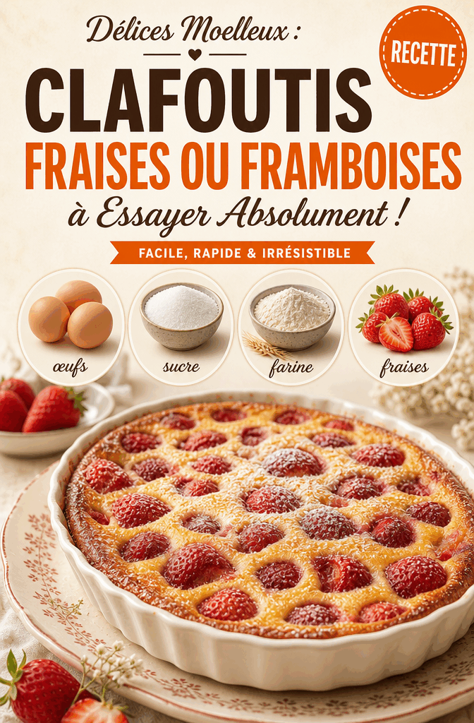 Délices Moelleux : Clafoutis Fraises ou Framboises à Essayer Absolument !