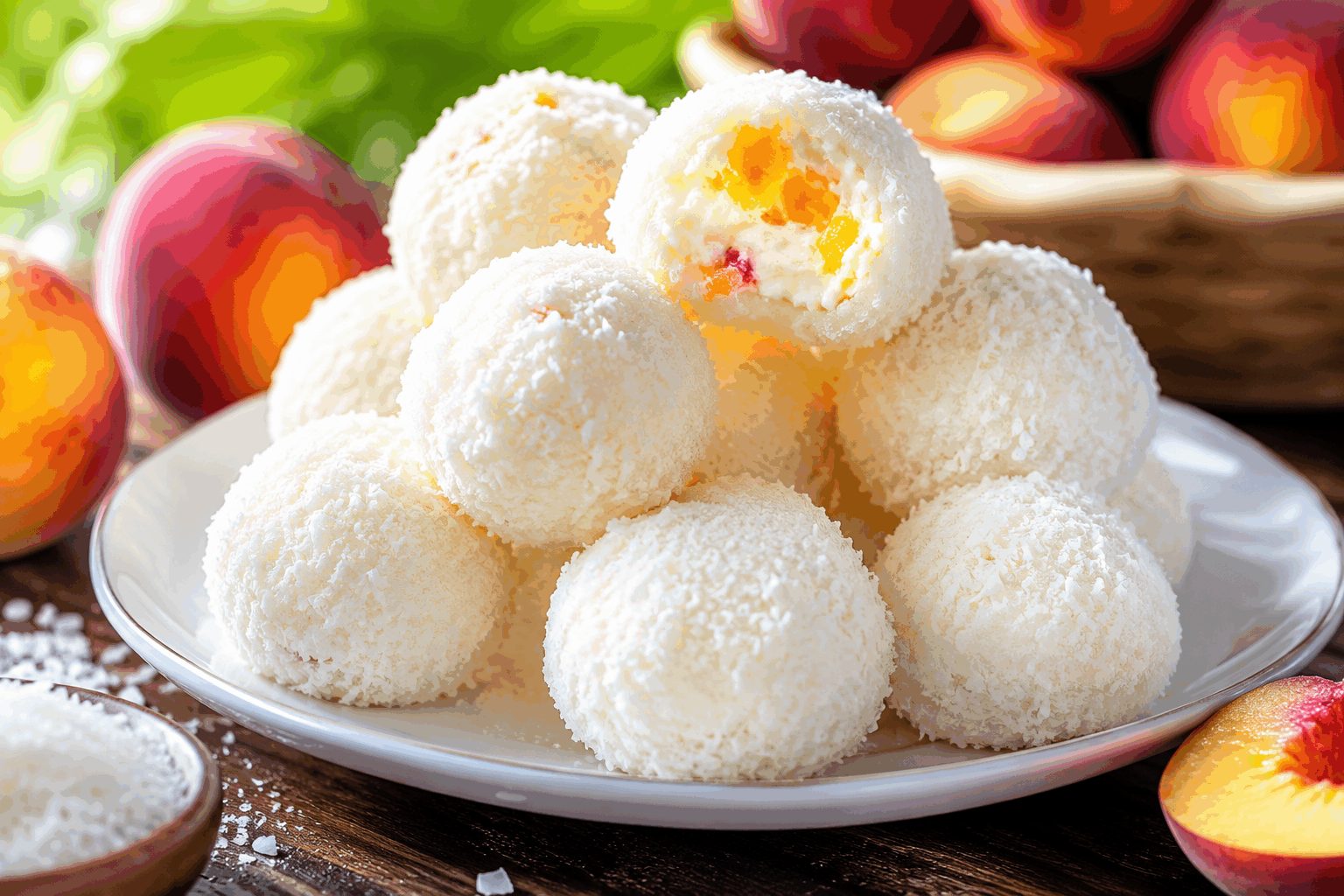 Dessert minute aux pêches : 4 ingrédients, sans farine ni gluten, prêt en 5 minutes ✨ Description Ce dessert rapide et frais met en valeur la douceur naturelle des pêches avec une texture légère et fondante. Sans farine ni gluten, il convient parfaitement aux personnes sensibles et peut être préparé en un clin d’œil pour une fin de repas gourmande et saine. Idéal en été ou lors d’un brunch improvisé, ce dessert allie simplicité et gourmandise grâce à ses 4 ingrédients seulement. Informations Temps de préparation : 5 minutes Temps de cuisson : 0 minute Nombre de portions : 2 personnes Difficulté : Facile Ingrédients Pour le dessert 2 pêches mûres 100 g de fromage blanc ou yaourt grec nature 2 cuillères à soupe de miel liquide 20 g d’amandes effilées Préparation Lave les pêches, coupe-les en deux et enlève le noyau. Coupe chaque moitié en tranches fines. Répartis le fromage blanc ou yaourt grec dans deux bols ou verrines. Dispose harmonieusement les tranches de pêche sur le dessus. Arrose avec une cuillère à soupe de miel par portion pour sucrer délicatement. Parseme les amandes effilées sur chaque dessert pour apporter du croquant. Serre immédiatement ou réserve au frais quelques minutes avant de servir. Astuces Utilise des pêches bien mûres mais fermes pour un meilleur goût et une belle texture. Remplace les amandes par des noix de pécan ou des noisettes pour varier les saveurs. Pour une version plus fraîche, ajoute quelques feuilles de menthe ciselées au moment de servir. Si tu souhaites un dessert vegan, remplace le miel par du sirop d’érable et le yaourt grec par un yaourt végétal. Service Présente ce dessert dans de petites verrines transparentes pour jouer sur la couleur des pêches et la texture crémeuse du fromage blanc. Il s’accompagne parfaitement d’un thé glacé, d’un café léger ou d’un vin blanc doux. Parfait pour un goûter express ou une touche sucrée légère après un repas estival.