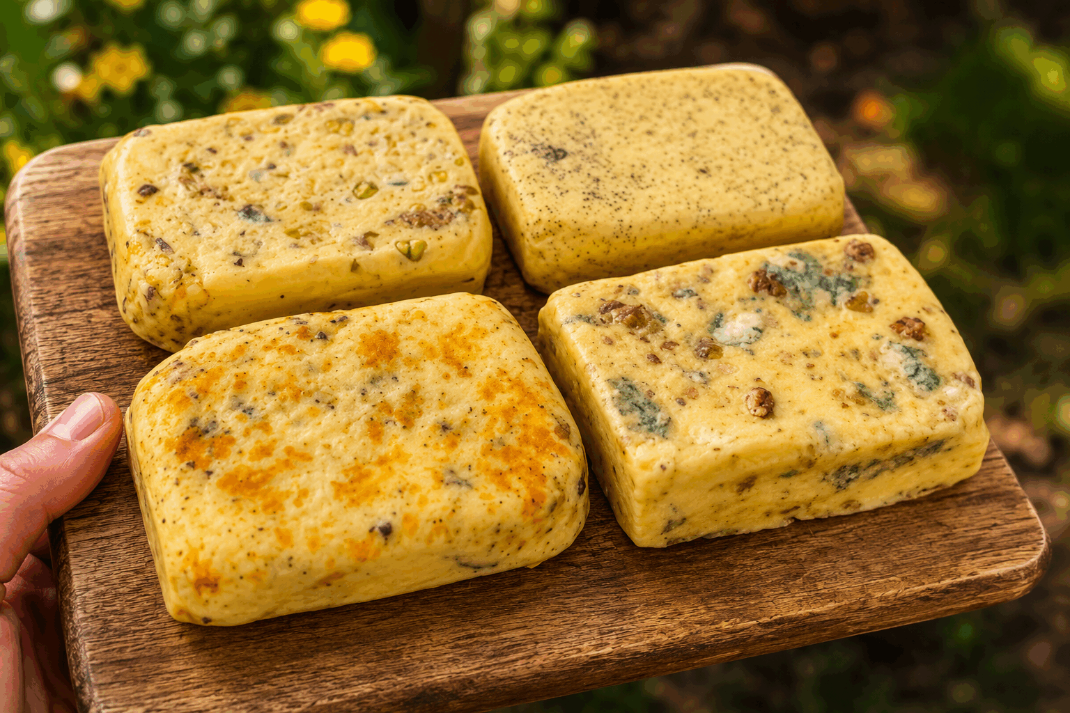 Faire son beurre maison en 5 minutes : 1 ingrédient + 4 idées pour le sublimer 🧈✨ Description Cette recette simple et rapide vous guide pour réaliser votre beurre frais maison en seulement 5 minutes, avec un seul ingrédient : de la crème fraîche entière. Le beurre obtenu est onctueux et naturel, idéal pour sublimer vos plats. Découvrez également quatre idées gourmandes pour agrémenter et personnaliser votre beurre maison. Informations Temps de préparation : 5 minutes Temps de cuisson : 0 minute Nombre de portions : 4 personnes Difficulté : Facile Ingrédients Pour le beurre maison 250 ml de crème fraîche entière (minimum 30% de matière grasse) 1 pincée de sel (facultatif, pour un beurre salé) Idées pour sublimer votre beurre 10 g de ciboulette fraîche finement ciselée 5 g de gros sel de Maldon 10 g de miel liquide 5 g de zestes de citron bio Préparation Versez la crème fraîche entière dans le bol d’un robot mixeur ou un saladier si vous utilisez un batteur électrique. Fouettez la crème à vitesse moyenne puis forte. Après environ 3 à 4 minutes, la crème va d’abord monter en chantilly, puis continuer à battre jusqu’à ce que le beurre commence à se séparer du petit-lait (liquide clair). Arrêtez le batteur lorsque vous voyez clairement le beurre former des grumeaux et se détacher du liquide. Filtrez le mélange avec une passoire fine ou un linge propre pour récupérer le beurre, puis rincez-le sous un filet d’eau froide pour éliminer le reste de petit-lait. Pressez bien pour extraire l’eau et éviter que le beurre ne rancisse. Si vous le souhaitez, incorporez une pincée de sel à ce stade et malaxez-le pour un beurre salé. Pour sublimer votre beurre, divisez-le en quatre portions égales et mélangez chacune avec l’un des ingrédients proposés (ciboulette, gros sel, miel, zestes de citron) ou laissez nature. Formez vos beurres en petits rouleaux ou boules, enveloppez-les dans du film alimentaire et réservez au frais jusqu’à utilisation. Astuces Choisissez une crème entière bien fraîche et non UHT pour un beurre au goût naturel et une bonne texture. Bien rincer le beurre à l’eau froide permet de retirer le petit-lait et prolonge la conservation. Pensez à travailler le beurre rapidement car à température ambiante il peut fondre ; conservez-le au frais. Utilisez un robot ou un batteur électrique pour faciliter le processus, impossible à faire à la main efficacement. Service Servez ce beurre maison nature ou aromatisé sur du bon pain frais, des légumes vapeur, des pommes de terre sautées ou encore pour enrichir vos sauces et plats de pâtes. Il se prête aussi parfaitement à des petits déjeuners gourmands ou des apéritifs raffinés.