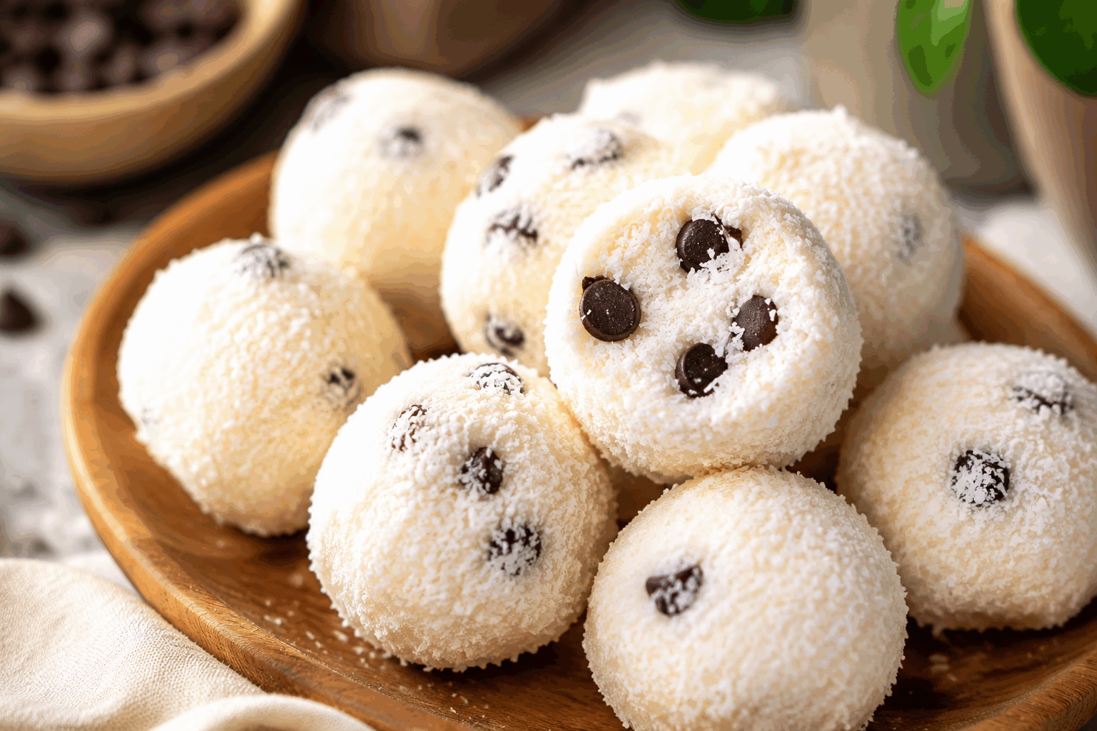 Friandises saines en 3 ingrédients, sans sucre ni cuisson, prêtes en 5 minutes ✨ Description Ces friandises saines sont simples à réaliser et parfaites pour une collation rapide et naturelle. Elles ne contiennent ni sucre ajouté ni cuisson, ce qui permet de préserver toutes les qualités nutritionnelles des ingrédients. Leur texture fondante et leur goût naturellement sucré en font un encas délicieux et énergétique. Informations Temps de préparation : 5 minutes Temps de cuisson : 0 minute Nombre de portions : 10 pièces Difficulté : Facile Ingrédients Pour les friandises 100 g de dattes dénoyautées 60 g d’amandes entières 40 g de poudre de cacao naturel Préparation Mixez les dattes et les amandes dans un robot culinaire jusqu’à obtenir une pâte collante. Ajoutez la poudre de cacao puis mixez à nouveau jusqu’à ce que le mélange soit homogène. Prélevez des portions de pâte avec une cuillère et formez des petites boules à la main. Disposez les boules sur une assiette et laissez-les reposer au frais 10 minutes avant de servir pour une meilleure tenue. Astuces Choisissez des dattes moelleuses et fraîches pour faciliter le mixage. Remplacez les amandes par des noix de cajou ou des noisettes selon vos goûts. Conservez les friandises au réfrigérateur dans une boîte hermétique pour préserver leur fraîcheur jusqu’à 5 jours. Pour une variante, ajoutez une pincée de cannelle ou une touche d’extrait de vanille dans la pâte. Service Servez ces friandises en collation saine, accompagnées d’une infusion ou d’un thé vert. Elles constituent également un délicieux snack énergétique avant ou après une séance de sport, ou un petit encas gourmand à partager lors d’un goûter convivial.