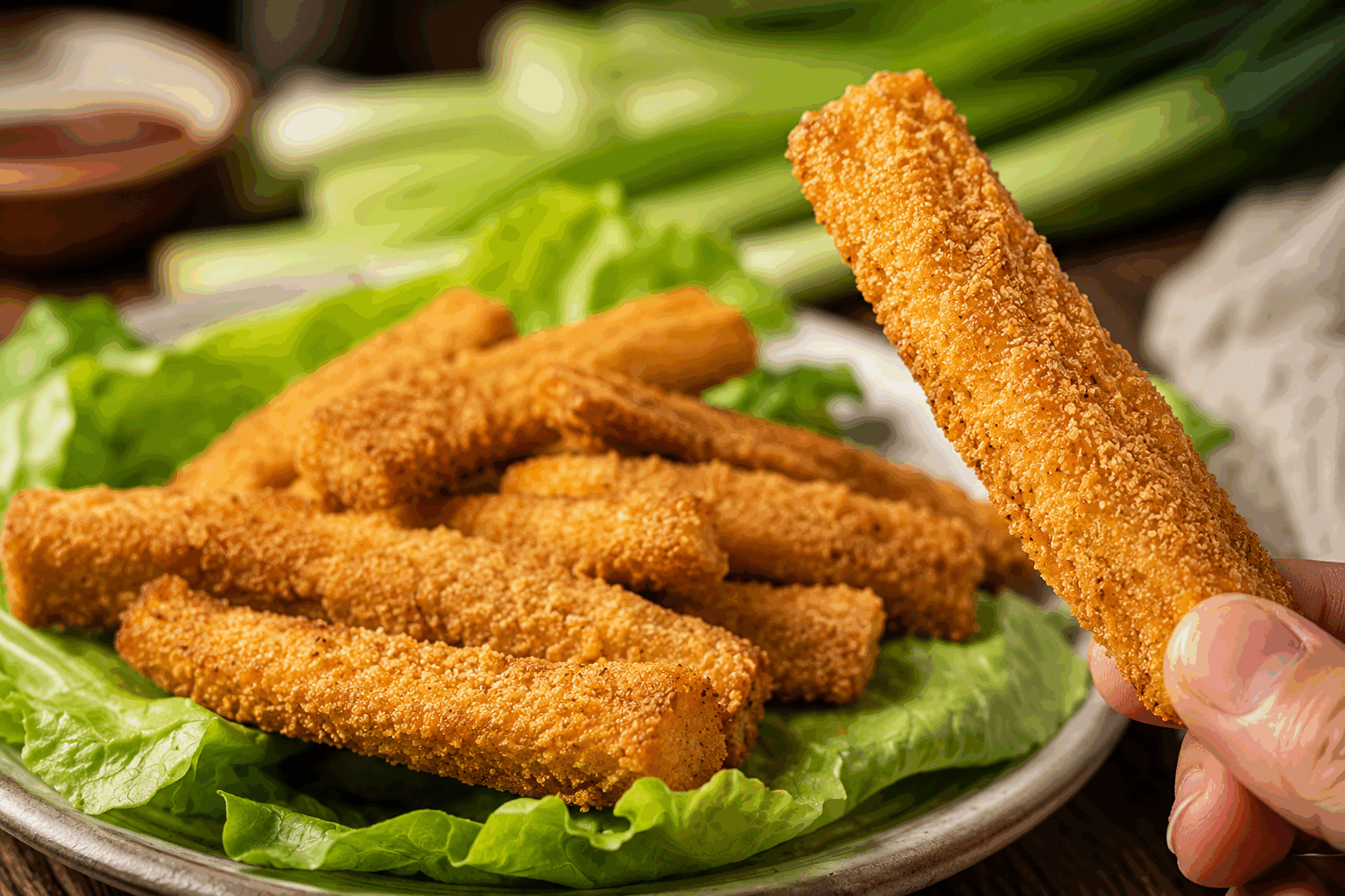 Frites de courgettes croustillantes en 10 min, sans huile ni friture, le top pour l’été 👌 Description Ces frites de courgettes sont légères, croustillantes et parfaites pour un snack sain et rapide. Sans huile ni friture, elles conservent toute leur fraîcheur et leur goût délicat, idéal pour les chaudes journées d'été. Une alternative gourmande et facile à préparer pour accompagner vos repas ou pour un apéritif convivial. Informations Temps de préparation : 5 minutes Temps de cuisson : 5 minutes Nombre de portions : 4 personnes Difficulté : Facile Ingrédients Pour les frites de courgettes 3 courgettes moyennes (environ 600 g) 50 g de chapelure fine 30 g de parmesan râpé 1 cuillère à café de paprika doux 1/2 cuillère à café d’ail en poudre 1/2 cuillère à café de sel Poivre du moulin, selon goût Pour la sauce dip (facultatif) 100 g de yaourt nature 1 cuillère à soupe de jus de citron 1 cuillère à soupe de ciboulette fraîche ciselée Sel et poivre Préparation Préchauffe le four à 220°C en position chaleur tournante pour une cuisson uniforme et croustillante. Lave les courgettes puis coupe-les en bâtonnets d’environ 1 cm d’épaisseur, de taille similaire pour une cuisson homogène. Dans un grand saladier, mélange la chapelure, le parmesan râpé, le paprika, l’ail en poudre, le sel et le poivre. Plonge les bâtonnets de courgettes dans un peu d’eau froide, puis égoutte-les rapidement pour que la chapelure adhère mieux sans ajout d’huile. Enrobe les bâtonnets dans le mélange de chapelure et parmesan, en pressant légèrement pour bien faire adhérer. Dispose les frites de courgettes sur une plaque recouverte de papier cuisson en veillant à ne pas les chevaucher. Enfourne pour 5 minutes, puis retourne délicatement les frites et poursuis la cuisson 4 à 5 minutes supplémentaires jusqu’à ce qu’elles soient dorées et croustillantes. Pendant ce temps, prépare la sauce dip en mélangeant le yaourt, le jus de citron, la ciboulette, le sel et le poivre. Réserve au frais jusqu’au service. Astuces Choisis des courgettes fermes et pas trop grosses pour éviter un excès d’eau qui rendrait les frites molles. Si tu préfères, remplace la chapelure classique par de la chapelure panko pour un résultat encore plus croustillant. Tu peux varier les épices en ajoutant du curry, du cumin ou du thym selon tes envies. Ne surcharge pas la plaque de cuisson pour permettre à l’air chaud de bien circuler et rendre les frites croustillantes. Service Servez ces frites de courgettes chaudes accompagnées de la sauce dip au yaourt. Elles sont parfaites en apéritif, en accompagnement d’un plat léger comme une salade composée ou un barbecue estival. Pour un repas complet, ajoutez une protéine grillée et une belle salade verte.