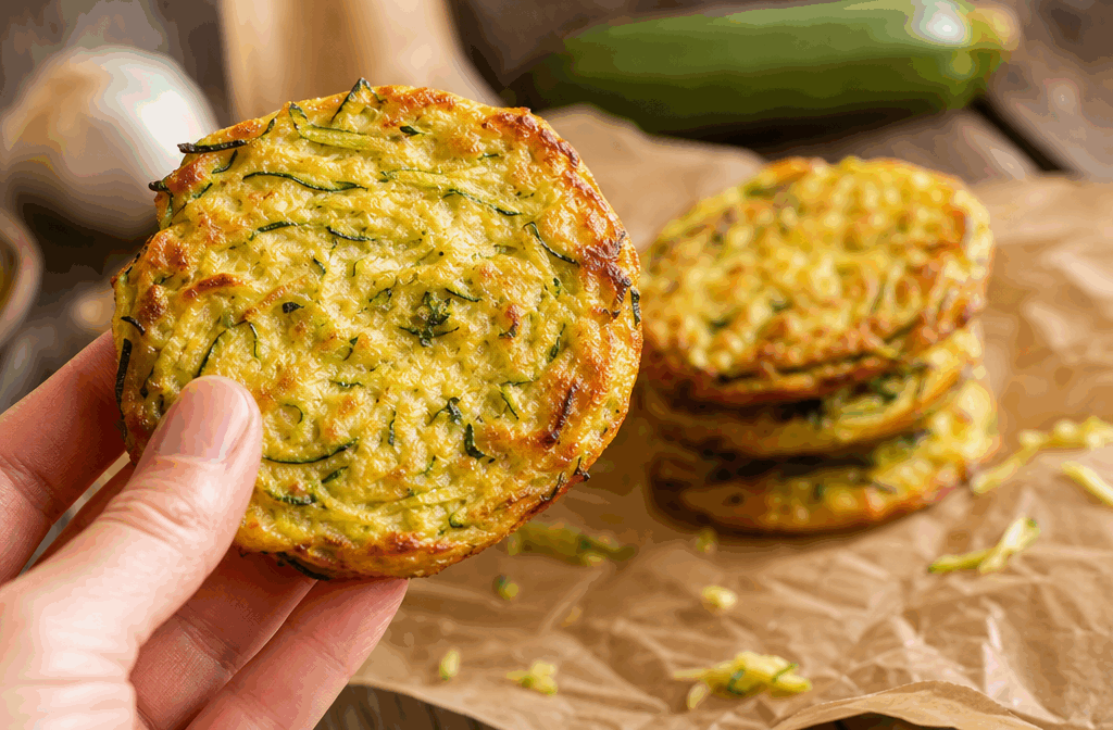 Galettes de courgettes sans farine ni œufs, 2 ingrédients en 10 minutes seulement ✨ Description Ces galettes de courgettes légères et savoureuses sont réalisées avec seulement deux ingrédients, sans farine ni œufs. Leur texture douce et leur goût frais en font une entrée ou un accompagnement parfait pour un repas rapide et sain. Idéales pour les amateurs de cuisine simple et diététique, elles se préparent en un temps record. Informations Temps de préparation : 5 minutes Temps de cuisson : 5 minutes Nombre de portions : 4 personnes (environ 8 galettes) Difficulté : Facile Ingrédients Pour les galettes 500 g de courgettes 100 g de fromage râpé (type emmental, comté ou parmesan) Assaisonnement 1 pincée de sel Poivre noir du moulin 2 cuillères à soupe d'huile d'olive Préparation Râpe les courgettes avec une râpe à gros trous, puis presse-les bien dans un torchon propre pour éliminer au maximum l'eau. Dans un saladier, mélange les courgettes râpées avec le fromage râpé. Assaisonne avec une pincée de sel et du poivre selon ton goût. Fais chauffer l'huile d'olive dans une poêle antiadhésive à feu moyen. Forme des petites galettes avec le mélange en pressant légèrement pour leur donner une forme compacte. Dépêche-toi de cuire les galettes 2 à 3 minutes de chaque côté jusqu’à ce qu’elles soient bien dorées et croustillantes. Égoutte éventuellement sur du papier absorbant avant de servir pour enlever l’excès d’huile. Astuces Bien presser les courgettes est essentiel pour éviter que les galettes ne soient trop molles. Utilise un fromage râpé assez sec comme le parmesan pour aider à la liaison. Tu peux ajouter des herbes fraîches (persil, ciboulette) pour parfumer sans changer la recette de base. Si tu souhaites une version vegan, remplace le fromage par une purée d'amandes non sucrée ou de la levure alimentaire. Service Servez ces galettes chaudes en accompagnement d’une salade verte croquante ou d’une viande grillée. Elles s’adaptent aussi très bien en apéritif avec une pointe de crème fraîche ou un dip au yaourt et aux herbes. Parfait pour un dîner léger ou un déjeuner express.
