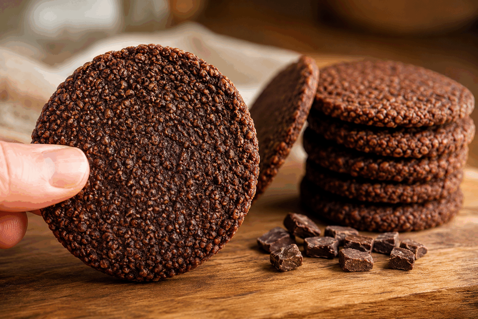 Galettes petit-déjeuner en 2 ingrédients, sans gluten ni four, prêtes en 5 minutes 🍫 Description Ces galettes légères et moelleuses sont parfaites pour un petit-déjeuner rapide et sain. Elles ne contiennent que deux ingrédients simples, sans gluten, et se préparent sans utiliser de four, ce qui les rend idéales pour les matins pressés. Le goût légèrement chocolaté apporte une touche gourmande et réconfortante. Informations Temps de préparation : 3 minutes Temps de cuisson : 2 minutes Nombre de portions : 2 personnes (4 galettes) Difficulté : Facile Ingrédients Pour les galettes 100 g de banane bien mûre 50 g de farine de sarrasin (ou farine sans gluten de votre choix) Pour la touche chocolatée 1 cuillère à soupe de cacao en poudre non sucré Préparation Écrase la banane dans un bol jusqu’à obtenir une purée lisse. Ajoute la farine de sarrasin et le cacao en poudre, puis mélange bien pour obtenir une pâte homogène, ni trop liquide ni trop épaisse. Chauffe une poêle antiadhésive à feu moyen sans ajouter de matière grasse. Dépose une petite louche de pâte dans la poêle pour former une galette d’environ 10 cm de diamètre. Cuits la galette pendant environ 1 minute, jusqu’à ce que des bulles apparaissent à la surface, puis retourne-la délicatement à l’aide d’une spatule. Poursuis la cuisson 1 minute de l’autre côté, jusqu’à obtenir une belle coloration dorée. Répète l’opération avec le reste de pâte pour obtenir 4 galettes. Astuces Choisis une banane très mûre : elle apportera plus de douceur et facilitera la liaison de la pâte. Si la pâte est trop épaisse, ajoute un tout petit peu d’eau pour ajuster la consistance. Utilise une poêle bien chaude pour éviter que les galettes n’attachent. Pour varier les plaisirs, ajoute une pincée de cannelle ou quelques pépites de chocolat dans la pâte. Service Sers ces galettes tièdes accompagnées de fruits frais, d’un filet de sirop d’érable ou de miel pour un petit-déjeuner complet et gourmand. Elles conviennent aussi bien aux repas sur le pouce qu’aux brunchs détente du week-end.
