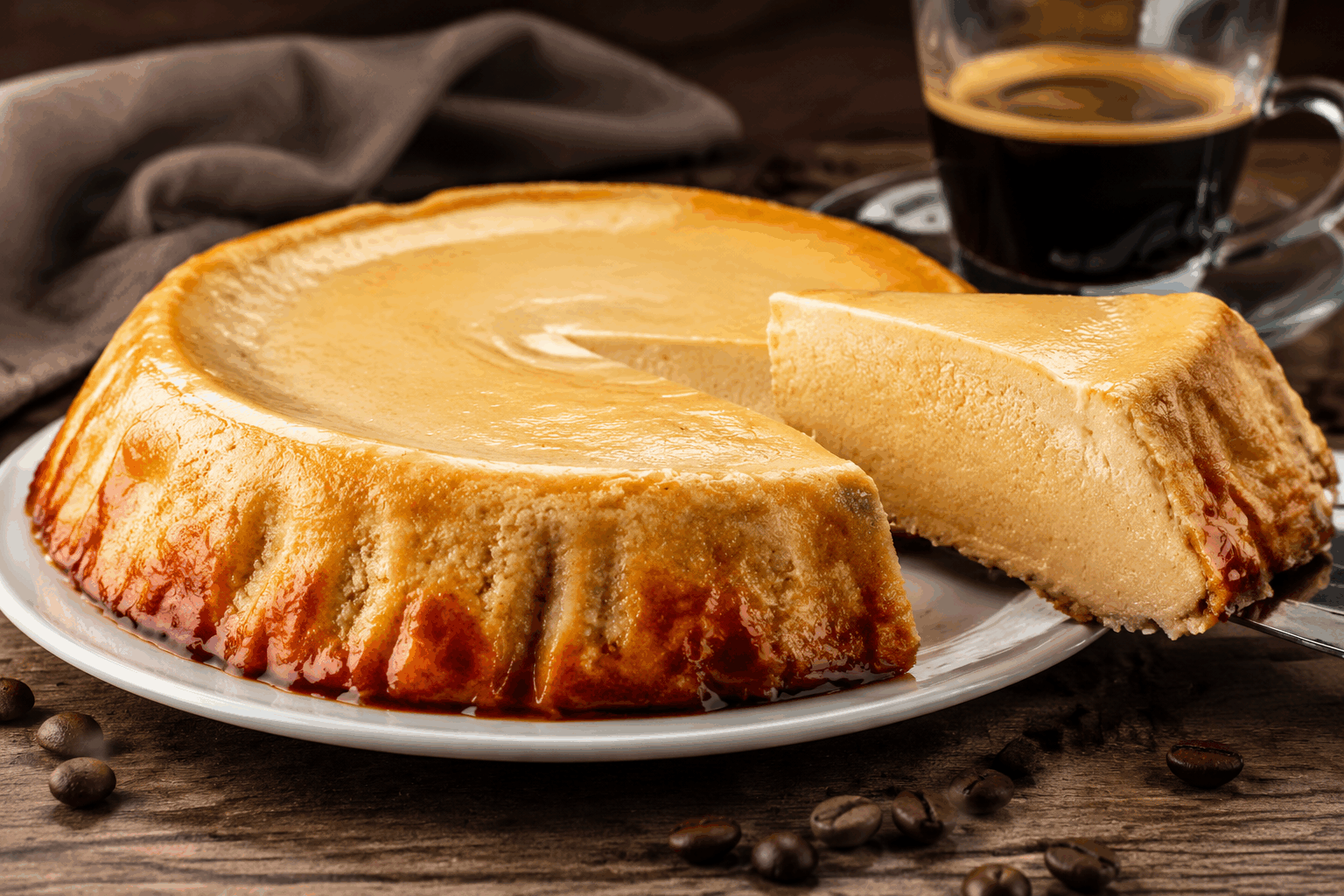 Gâteau au café sans farine en 5 ingrédients, fondant et ultra simple à faire 😍