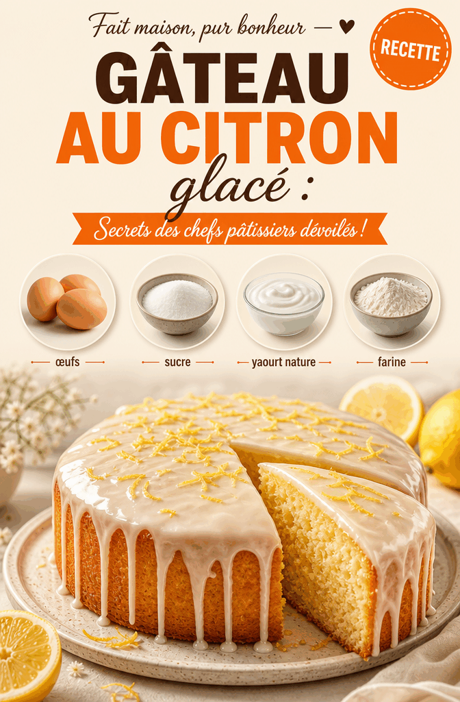 Gâteau au citron glacé : Secrets des chefs pâtissiers dévoilés !