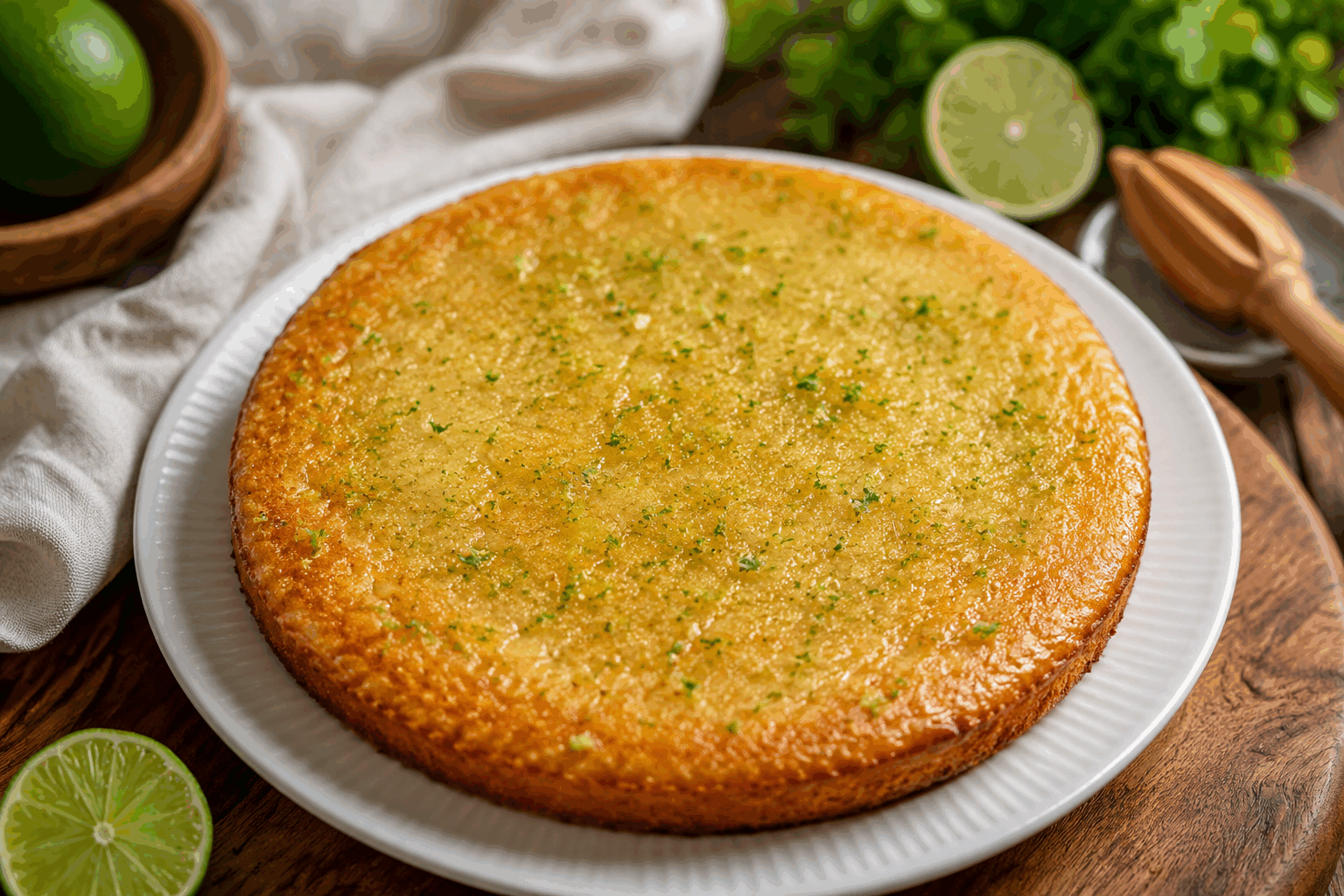 Gâteau citron vert sans farine ni gluten, prêt en 5 minutes et fondant à souhait 👌