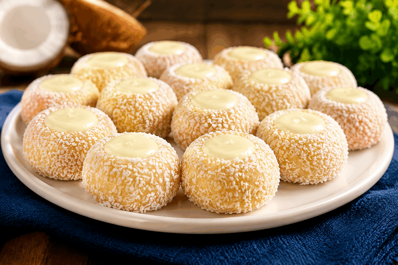 Gâteau coco sans cuisson en 5 minutes, aussi fondant que des Rafaello 😍 Description Ce gâteau coco sans cuisson est une douceur rapide à préparer, alliant la fraîcheur de la noix de coco râpée à la douceur d’une texture fondante rappelant les célèbres bouchées Rafaello. Idéal pour un dessert léger et gourmand, il surprendra vos invités par son goût délicat et sa simplicité. Informations Temps de préparation : 5 minutes Temps de cuisson : 0 minute Nombre de portions : 6 personnes Difficulté : Facile Ingrédients Pour le gâteau 200 g de fromage frais type Philadelphia ou mascarpone 100 g de lait concentré sucré 150 g de noix de coco râpée + 50 g pour la décoration 50 g d’amandes entières (optionnel, pour une texture crunchy) 1 cuillère à café d’extrait de vanille Un peu de jus de citron (1 cuillère à café, pour équilibrer) Pour la finition Quelques amandes entières ou noisettes pour décorer Préparation Dans un saladier, mélangez le fromage frais avec le lait concentré sucré jusqu’à obtenir une texture lisse et homogène. Ajoutez ensuite la vanille, le jus de citron et 150 g de noix de coco râpée. Mélangez bien pour incorporer tous les ingrédients. Si vous souhaitez un peu de croquant, cassez grossièrement les amandes et incorporez-les délicatement dans la préparation. Versez le mélange dans un moule ou un cercle à pâtisserie chemisé de papier sulfurisé, tassez bien avec le dos d’une cuillère ou une spatule. Parsemez le dessus avec la noix de coco râpée restante et décorez avec quelques amandes ou noisettes entières. Laissez reposer au réfrigérateur pendant au moins 1 heure pour que le gâteau prenne bien, puis démoulez délicatement. Astuces Utilisez un fromage frais à température ambiante pour faciliter le mélange et éviter les grumeaux. Pour une version vegan, remplacez le fromage frais par une crème de coco épaissie et un lait concentré végétal. Le jus de citron permet de relever subtilement le goût et d’éviter que le gâteau soit trop sucré. Vous pouvez aussi façonner cette préparation en petites boules individuelles façon bouchées, pour un format apéritif ou goûter. Service Sortez le gâteau 10 minutes avant de servir pour qu’il retrouve toute sa fondant. Présentez-le sur un joli plat, accompagné éventuellement d’un coulis de fruits rouges ou d’un thé glacé pour une pause gourmande et fraîche. Ce dessert sans cuisson est parfait pour les occasions improvisées ou les journées ensoleillées où l’on veut éviter la chaleur du four.