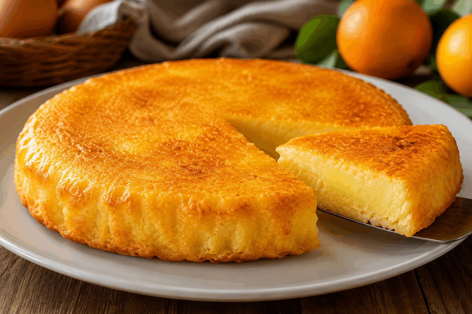 Gâteau crémeux à l’orange sans farine, prêt en 5 minutes et fondant à souhait 🍊🔥 Description Ce gâteau à l’orange est une douceur légère et fondante, sans farine, idéale pour les amateurs de desserts moelleux et rapides à préparer. Sa texture crémeuse et son parfum intense d’orange en font un dessert parfait pour une pause gourmande ou un goûter en toute simplicité. Sa rapidité de préparation en fait un allié de dernière minute, tout en garantissant fraîcheur et saveurs éclatantes. Informations Temps de préparation : 5 minutes Temps de cuisson : 40 minutes Nombre de portions : 6 personnes Difficulté : Facile Ingrédients Pour le gâteau 4 œufs 150 g de sucre en poudre 2 oranges non traitées (zeste et jus) 200 g de fromage frais type mascarpone ou ricotta 1 pincée de sel 1 cuillère à café d’extrait de vanille (facultatif) Préparation Préchauffe le four à 180°C (chaleur statique). Rince soigneusement les oranges, râpe finement le zeste de deux oranges puis presse leur jus et réserve. Sépare les blancs des jaunes d’œufs. Dans un saladier, fouette les jaunes avec le sucre jusqu’à ce que le mélange blanchisse. Ajoute le fromage frais, le jus et les zestes d’orange ainsi que l’extrait de vanille. Mélange bien pour obtenir une préparation homogène. Monte les blancs en neige ferme avec une pincée de sel. Incorpore délicatement les blancs en neige à la préparation, en soulevant la masse pour garder un maximum d’air. Verse la préparation dans un moule à cake ou un moule rond beurré et tapissé de papier cuisson. Enfourne pendant environ 40 minutes. Vérifie la cuisson en insérant la lame d’un couteau au centre : elle doit ressortir propre ou avec quelques miettes humides. Laisse tiédir le gâteau avant de le démouler et de le servir. Astuces Utilise des oranges non traitées pour profiter pleinement du zeste en toute sécurité. Si tu n’as pas de fromage frais, remplace-le par du yaourt grec nature pour une texture tout aussi crémeuse. Ne bats pas trop longtemps les blancs pour éviter qu’ils ne deviennent secs et grainés. Ce gâteau se conserve 2 jours au réfrigérateur, mais il est généralement meilleur consommé rapidement pour préserver sa fraîcheur. Service Serre ce gâteau crémeux à l’orange légèrement tiède ou frais, accompagné d’un coulis d’orange ou d’une boule de glace à la vanille pour sublimer son moelleux. Il se prête parfaitement à une pause sucrée en famille ou entre amis, ainsi qu’aux occasions où tu cherches un dessert rapide et savoureux.