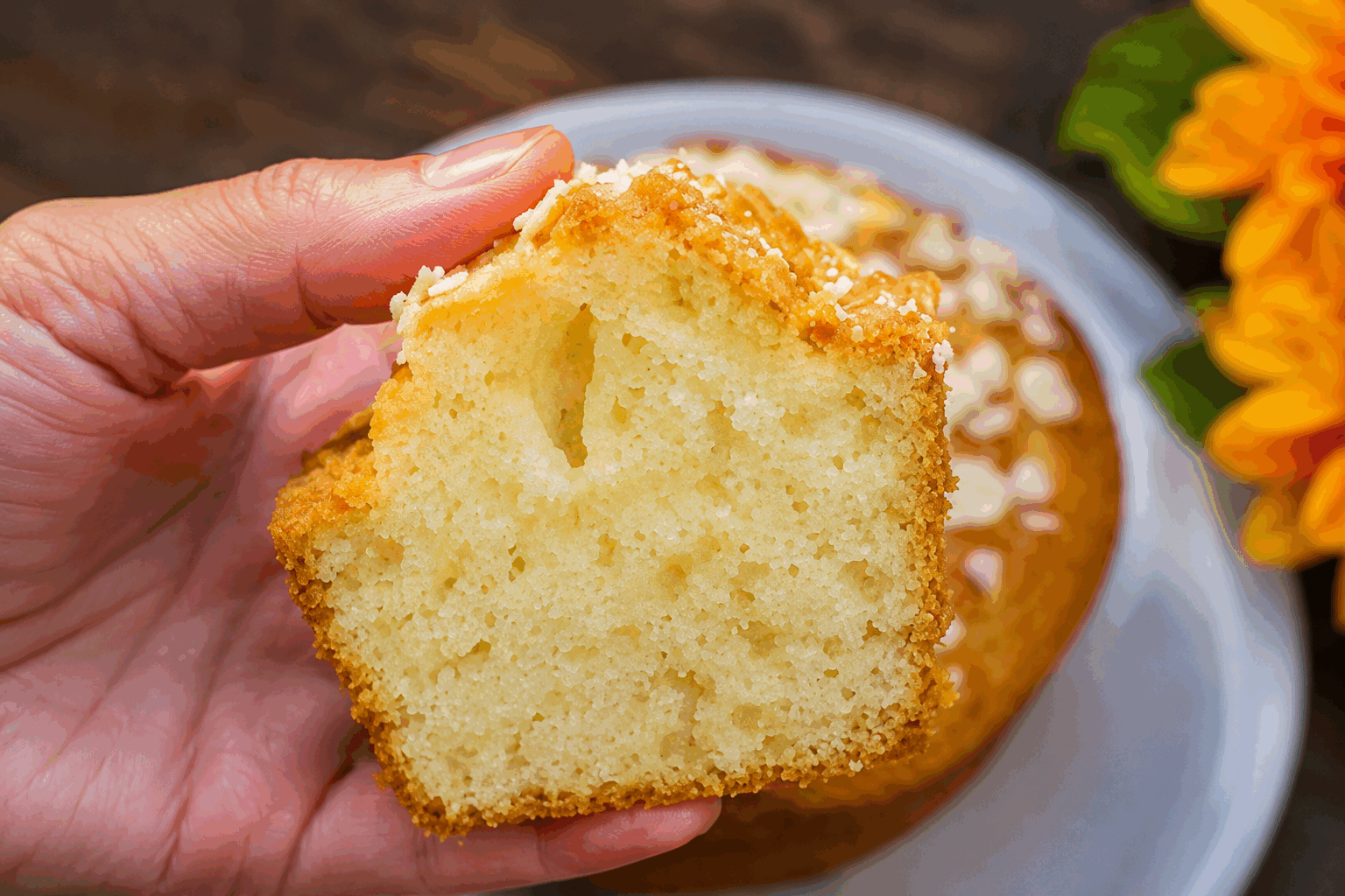 Gâteau express en 5 minutes avec 1 œuf, la recette parfaite pour tous les jours ! 🔥😍 Description Ce gâteau express est ultra rapide à réaliser et idéal pour une envie sucrée improvisée. Avec seulement un œuf et quelques ingrédients simples, il offre une texture moelleuse et un goût doux, parfait pour un dessert ou un goûter. Facile et pratique, c'est la recette parfaite à faire tous les jours sans prise de tête. Informations Temps de préparation : 3 minutes Temps de cuisson : 5 minutes Nombre de portions : 1 personne Difficulté : Facile Ingrédients Pour le gâteau 30 g de farine de blé 20 g de sucre en poudre 1/4 cuillère à café de levure chimique 1 œuf 30 ml de lait 15 ml d’huile végétale (tournesol ou colza) Quelques gouttes d’extrait de vanille (facultatif) Une pincée de sel Préparation Dans un bol, mélange la farine, le sucre, la levure chimique et la pincée de sel. Ajoute l’œuf, le lait, l’huile et l’extrait de vanille. Mélange vigoureusement jusqu’à obtenir une pâte lisse et homogène. Verse la pâte dans une tasse ou un petit moule adapté au micro-ondes. Fais cuire au micro-ondes à puissance maximale pendant 1 minute 30, puis contrôle la cuisson avec la pointe d’un couteau : elle doit ressortir presque sèche. Si nécessaire, poursuis la cuisson par tranches de 15 secondes jusqu’à ce que le gâteau soit cuit mais encore moelleux. Astuces Utilise une tasse ou un récipient assez haut pour éviter que la pâte ne déborde à la cuisson. Ne cuit pas trop longtemps au micro-ondes pour garder le moelleux, la cuisson continue légèrement à la sortie. Ajoute des pépites de chocolat ou un peu de cacao en poudre pour varier les saveurs. Tu peux remplacer le lait par une boisson végétale pour une version sans lactose. Service Déguste ce gâteau tiède directement dans la tasse ou démoule-le sur une assiette. Il accompagne parfaitement un café ou un thé pour un goûter rapide et réconfortant. Idéal pour une pause sucrée express à tout moment de la journée.