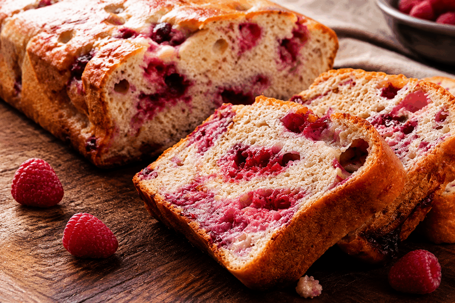 Gâteau fondant framboise-banane sans sucre en 5 minutes, une douceur à tester ! 🔥 Description Ce gâteau fondant combine la douceur naturelle de la banane mûre avec la fraîcheur acidulée des framboises, pour une gourmandise saine et rapide. Sans ajout de sucre, il s’appuie sur les fruits comme édulcorants naturels, parfait pour un dessert léger ou un goûter express. Sa préparation ne prend que 5 minutes, idéale pour satisfaire une envie sucrée en un clin d’œil. Informations Temps de préparation : 5 minutes Temps de cuisson : 20 minutes Nombre de portions : 4 personnes Difficulté : Facile Ingrédients Pour le gâteau 2 bananes bien mûres (environ 200 g) 100 g de framboises fraîches ou surgelées 2 œufs 80 g de farine de blé (ou farine complète pour plus de fibres) 50 g de poudre d’amande 1 cuillère à café de levure chimique 1 cuillère à café d’extrait de vanille 20 ml d’huile de tournesol ou d’olive douce Une pincée de sel Préparation Préchauffe le four à 180°C (chaleur tournante de préférence). Écrase les bananes dans un saladier à l’aide d’une fourchette jusqu’à obtenir une purée bien lisse. Ajoute les œufs un à un en mélangeant bien après chaque ajout. Incorpore l’huile et l’extrait de vanille, puis mélange pour homogénéiser. Ajoute la farine, la poudre d’amande, la levure chimique et la pincée de sel. Mélange juste assez pour que la pâte soit lisse, sans excès. Incorpore délicatement les framboises à la pâte pour qu’elles restent intactes en partie. Verse la préparation dans un moule à cake ou un moule rond légèrement huilé ou recouvert de papier sulfurisé. Enfourne pour environ 20 minutes. Vérifie la cuisson avec la lame d’un couteau : elle doit ressortir propre ou avec quelques miettes humides, signe d’un cœur fondant. Laisse refroidir 10 minutes avant de démouler pour éviter que le gâteau ne se casse. Astuces Pour un gâteau encore plus moelleux, remplace la moitié de la farine par de la farine d’amande. Utilise des framboises surgelées directement dans la pâte, mais ne les décongèle pas pour éviter qu’elles ne colorent trop la pâte. Veille à choisir des bananes très mûres, leur douceur naturelle remplace parfaitement le sucre ajouté. Tu peux ajouter une cuillère à soupe de yaourt nature pour une texture plus humide. Service Ce gâteau fondant se déguste tiède ou froid, accompagné d’une tasse de thé ou d’un café. Parfait en goûter ou dessert léger, il peut être servi avec un peu de crème fraîche épaisse ou un yaourt nature pour plus de gourmandise sans trop de calories. Idéal aussi à emporter pour une pause saine et rapide.