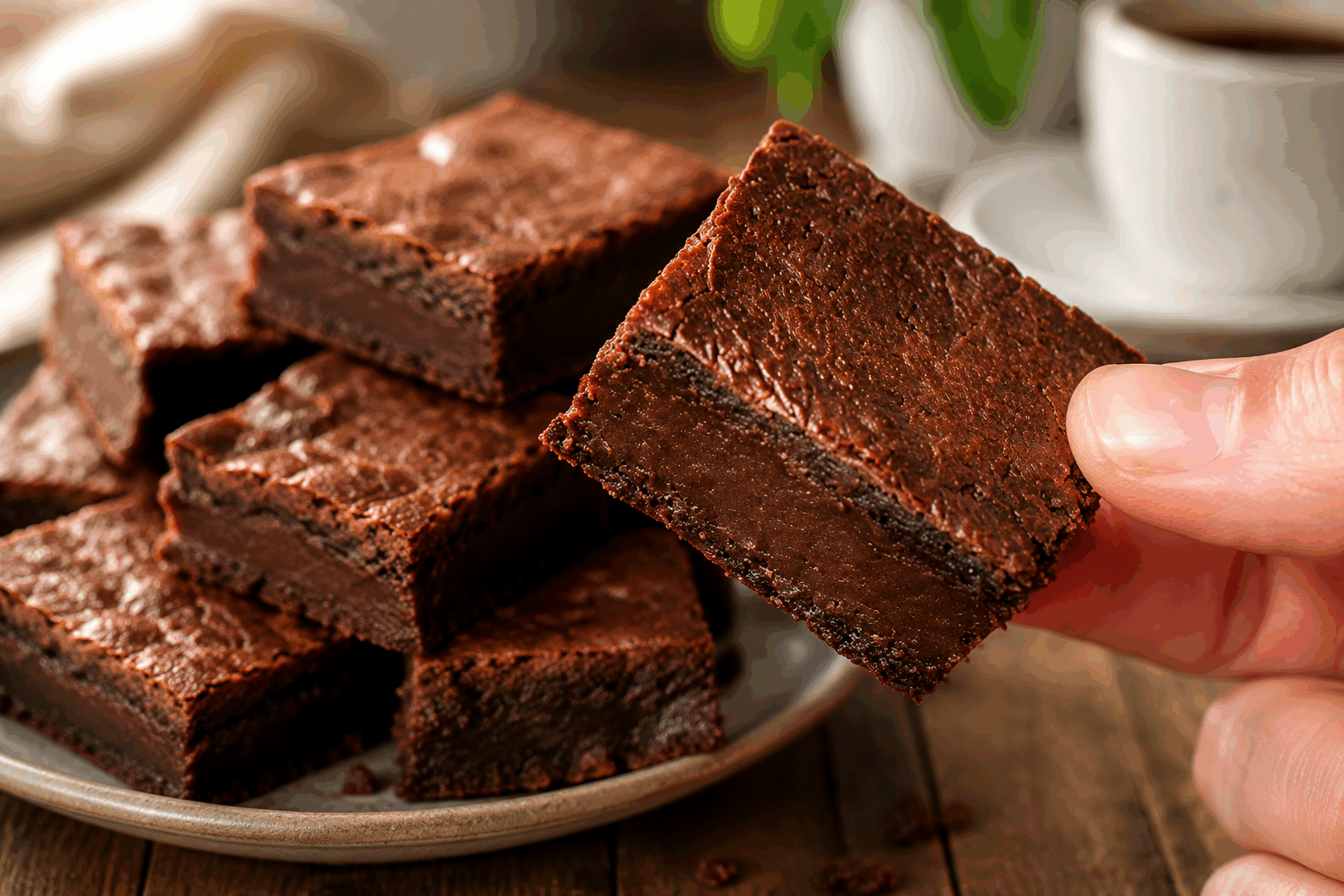 Gâteau yaourt-choco sans farine ni œufs, 4 ingrédients et prêt en 5 minutes ! 🔥 Description Voici un gâteau moelleux au chocolat, réalisé sans farine ni œufs, idéal pour les intolérants ou les amateurs d’originalité. Avec seulement 4 ingrédients, ce dessert s'apprête en un clin d’œil, pour un résultat gourmand et fondant, parfait pour un goûter ou un dessert express. Informations Temps de préparation : 5 minutes Temps de cuisson : 20 minutes Nombre de portions : 6 parts Difficulté : Facile Ingrédients Pour le gâteau 1 pot de yaourt nature (125 g) 1 pot de sucre (utiliser le pot de yaourt vide pour doser) - environ 125 g 1 pot de cacao en poudre non sucré (environ 30 g) 125 g de compote de pommes sans sucre ajouté (remplace la farine et les œufs) Préparation Préchauffe le four à 180°C (chaleur tournante de préférence). Dans un saladier, verse le yaourt nature. Utilise ensuite le pot vide pour mesurer et ajoute le sucre, le cacao en poudre et la compote de pommes. Mélange bien tous les ingrédients à l’aide d’un fouet jusqu’à obtenir une consistance lisse et homogène sans grumeaux. Verse la pâte dans un moule à cake ou un moule rond légèrement graissé ou recouvert de papier cuisson. Enfourne pour environ 20 minutes. Vérifie la cuisson en piquant la pointe d’un couteau : elle doit ressortir propre ou avec quelques miettes humides. Laisse tiédir avant de démouler puis laisse refroidir sur une grille pour éviter que le gâteau ne devienne humide. Astuces Pour un goût encore plus intense, ajoute une pincée de sel dans la pâte, cela relève le chocolat. Si tu souhaites un gâteau plus sucré, n’hésite pas à augmenter légèrement la quantité de sucre ou à ajouter un peu de miel. Utilise une compote de pommes bien lisse pour éviter les morceaux qui peuvent gêner la texture. Ce gâteau se conserve bien 2 jours à température ambiante, protégé sous une cloche ou dans une boîte hermétique. Service Servez ce gâteau yaourt-choco sans farine ni œufs à température ambiante, nature ou accompagné d’une boule de glace vanille, d’une crème anglaise, ou d’un coulis de fruits rouges pour un dessert gourmand et léger. Idéal pour un goûter rapide ou une pause sucrée saine et simple.