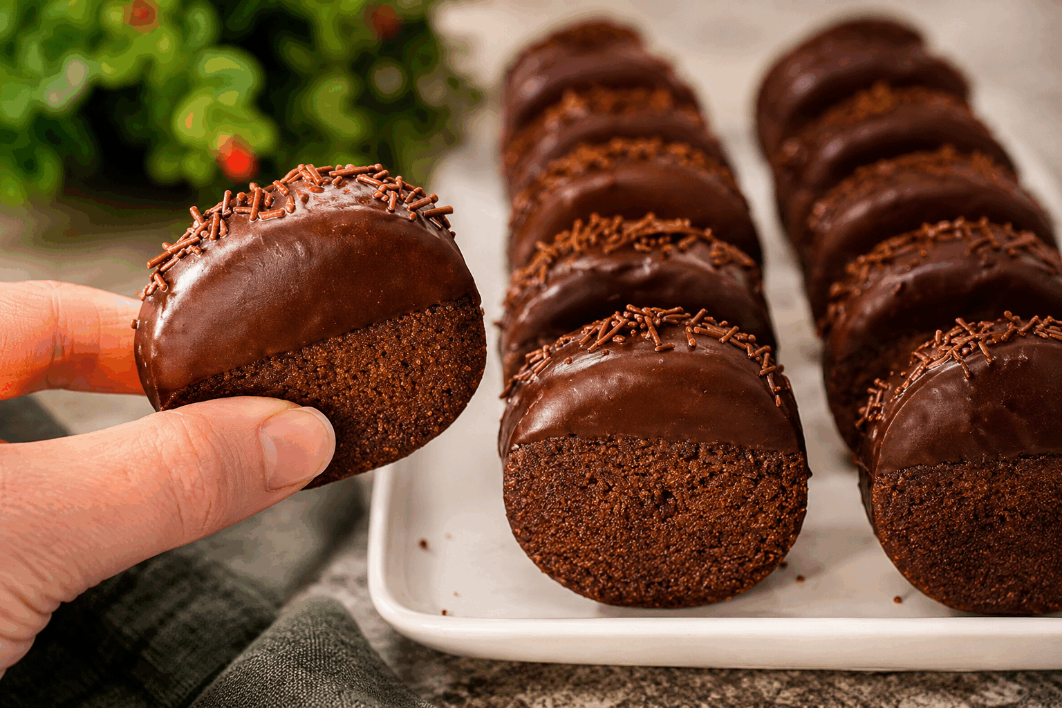 Gâteries de Noël sans four ni farine, prêtes en 5 minutes et irrésistibles ! 🔥🎄 Description Ces petites gâteries festives sont idéales pour les fêtes de fin d'année, rapides à préparer et sans cuisson ni farine. Leur texture fondante et leur goût sucré aux notes de cacao et de fruits secs séduisent petits et grands. Parfaites pour un moment convivial ou à offrir en cadeau gourmand. Informations Temps de préparation : 5 minutes Temps de cuisson : 0 minute Nombre de portions : 12 pièces Difficulté : Facile Ingrédients Ingrédients principaux 150 g de dattes dénoyautées 100 g d’amandes entières 30 g de cacao en poudre non sucré 2 cuillères à soupe de miel liquide 1 cuillère à café d’extrait de vanille 1 pincée de sel Pour l’enrobage 30 g de noix de coco râpée 30 g de cacao en poudre 30 g de noisettes concassées Préparation Mixez les dattes, les amandes, le cacao en poudre, le miel, l’extrait de vanille et la pincée de sel dans un robot culinaire jusqu’à obtenir une pâte collante et homogène. Prélevez des petites portions de pâte avec les mains humidifiées pour éviter que ça colle. Formez des boules d’environ 3 cm de diamètre. Roulez chaque boule dans l’un des enrobages au choix : noix de coco râpée, cacao en poudre ou noisettes concassées. Placez les boules sur une assiette et réservez au frais pendant au moins 30 minutes avant de déguster. Astuces Utilisez des dattes moelleuses pour une meilleure texture, sinon faites-les tremper quelques minutes dans de l’eau tiède. Variez les fruits secs (noix, pistaches, noix de cajou) selon vos goûts ou disponibilités. Conservez ces gâteries dans une boîte hermétique au réfrigérateur pour préserver leur fraîcheur. Pour un goût plus festif, ajoutez une pincée de cannelle ou de gingembre moulu à la pâte. Service Servez ces petites gâteries sur un joli plat de présentation agrémenté de branches de sapin ou d’écorces d’orange séchées. Elles accompagnent parfaitement un café, un chocolat chaud ou un thé épicé pendant les réunions de famille ou les pauses gourmandes de Noël.