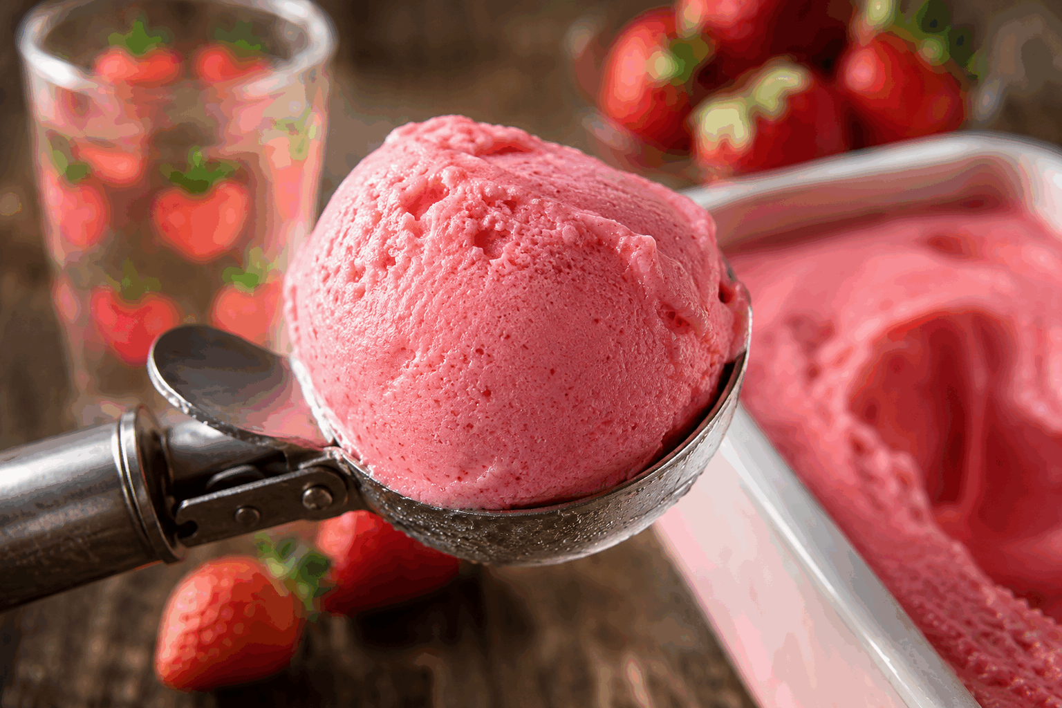 Glace maison en 2 ingrédients, sans sucre ni sorbetière, prête en 5 minutes 😍 Description Cette glace maison est une recette rapide, saine et simple qui ne nécessite que deux ingrédients, sans ajout de sucre ni besoin de sorbetière. Elle est parfaite pour une pause gourmande légère et rafraîchissante, avec une texture douce et onctueuse. Idéale pour les chaudes journées d’été ou comme dessert express. Informations Temps de préparation : 5 minutes Temps de cuisson : 0 minute Nombre de portions : 2 Difficulté : Facile Ingrédients Pour la glace maison 300 g de bananes bien mûres (environ 2 bananes) 150 g de fromage blanc ou yaourt nature (0% ou à la grecque selon préférence) Préparation Épluche les bananes, coupe-les en rondelles puis place-les au congélateur pendant au moins 2 heures pour qu’elles soient bien fermes. Dans un blender ou un robot ménager, mélange les bananes congelées avec le fromage blanc jusqu’à obtenir une texture homogène, crémeuse et onctueuse, similaire à une glace. Goûte et ajuste la consistance si besoin en ajoutant un peu plus de fromage blanc pour une texture plus fluide ou davantage de banane congelée pour une glace plus ferme. Serre immédiatement la glace dans des coupes ou remets-la 10 minutes au congélateur si tu souhaites une consistance plus solide. Astuces Utilise des bananes bien mûres pour un goût naturellement sucré sans ajout de sucre. Tu peux remplacer le fromage blanc par du yaourt grec pour une texture plus riche et onctueuse. Ajoute un peu d’extrait de vanille ou de cannelle en poudre pour varier les saveurs. Si tu n’as pas de blender puissant, laisse légèrement décongeler les bananes 5 minutes avant de mixer pour faciliter la préparation. Service Présente ta glace dans des coupes joliment décorées avec quelques fruits frais, des copeaux de noix de coco ou des amandes effilées grillées. Ce dessert convient parfaitement comme pause fraîcheur à tout moment de la journée, surtout en été. Il peut aussi être servi en fin de repas léger ou en collation saine.