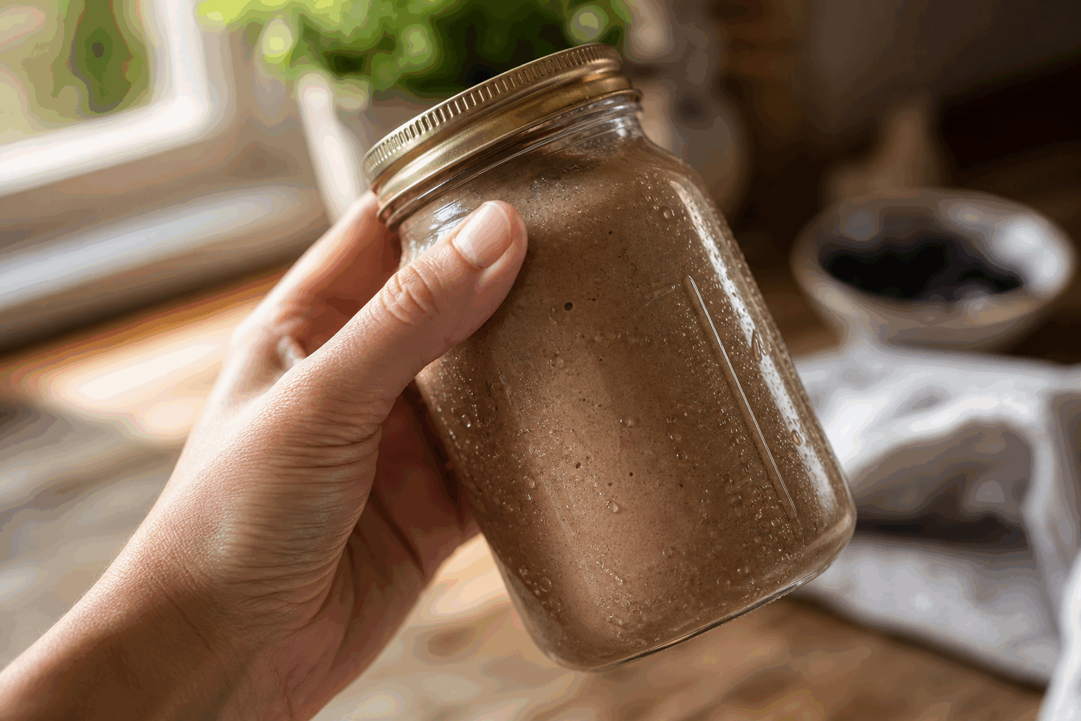 Je prépare une glace en bocal en 5 minutes, plus crémeuse et ultra gourmande 😍 Description Cette recette express de glace maison se réalise en seulement 5 minutes, dans un bocal, sans sorbetière. Ultra crémeuse et délicieusement gourmande, elle est idéale pour une pause fraîcheur improvisée ou un dessert rapide. Parfaite pour surprendre les invités ou se faire plaisir à tout moment, elle se décline facilement avec vos arômes préférés. Informations Temps de préparation : 5 minutes Temps de cuisson : 0 minute Nombre de portions : 2 portions Difficulté : Facile Ingrédients Pour la glace en bocal 250 ml de crème liquide entière très froide (minimum 30% de matière grasse) 2 cuillères à soupe de lait concentré sucré 1 cuillère à café d’extrait de vanille (ou autre arôme au choix : café, caramel, fruité) 20 g de pépites de chocolat, ou morceaux de fruits, ou éclats de noisettes (optionnel) Préparation Verse la crème liquide entière bien froide dans un bocal en verre propre avec couvercle (environ 500 ml). Ajoute le lait concentré sucré et l’extrait de vanille. Ferme bien le bocal et secoue vivement pendant environ 5 minutes. Tu sentiras la crème épaissir et se transformer petit à petit en glace. Ouvre le bocal et ajoute les pépites de chocolat ou autres ingrédients pour donner plus de gourmandise. Secoue encore une minute pour bien les répartir. Place le bocal au congélateur pendant au moins 30 minutes pour raffermir la texture, mais tu peux déjà déguster ce qui a une consistance proche d'une glace très onctueuse. Astuces Utilise toujours de la crème très froide et entière pour réussir une texture bien ferme et onctueuse. Pour un goût plus intense, remplace le lait concentré par du lait concentré chocolaté ou ajoute un peu de cacao en poudre. Si tu veux une glace plus ferme, fais-la prendre au congélateur une à deux heures, mais elle reste délicieuse dès la sortie du shaker. Varie les arômes : fruits frais écrasés, pâte à tartiner, ou sirop aromatisé à mélanger avec la crème avant de secouer. Service Serre ta glace directement dans le bocal pour un effet surprise et convivial, ou démoule-la dans une coupe. Accompagne-la d’un coulis de fruits, de biscuits croquants ou d’une feuille de menthe fraîche. Ce dessert rapide est parfait pour un goûter improvisé, une chaleur estivale ou une fin de repas légère et gourmande.