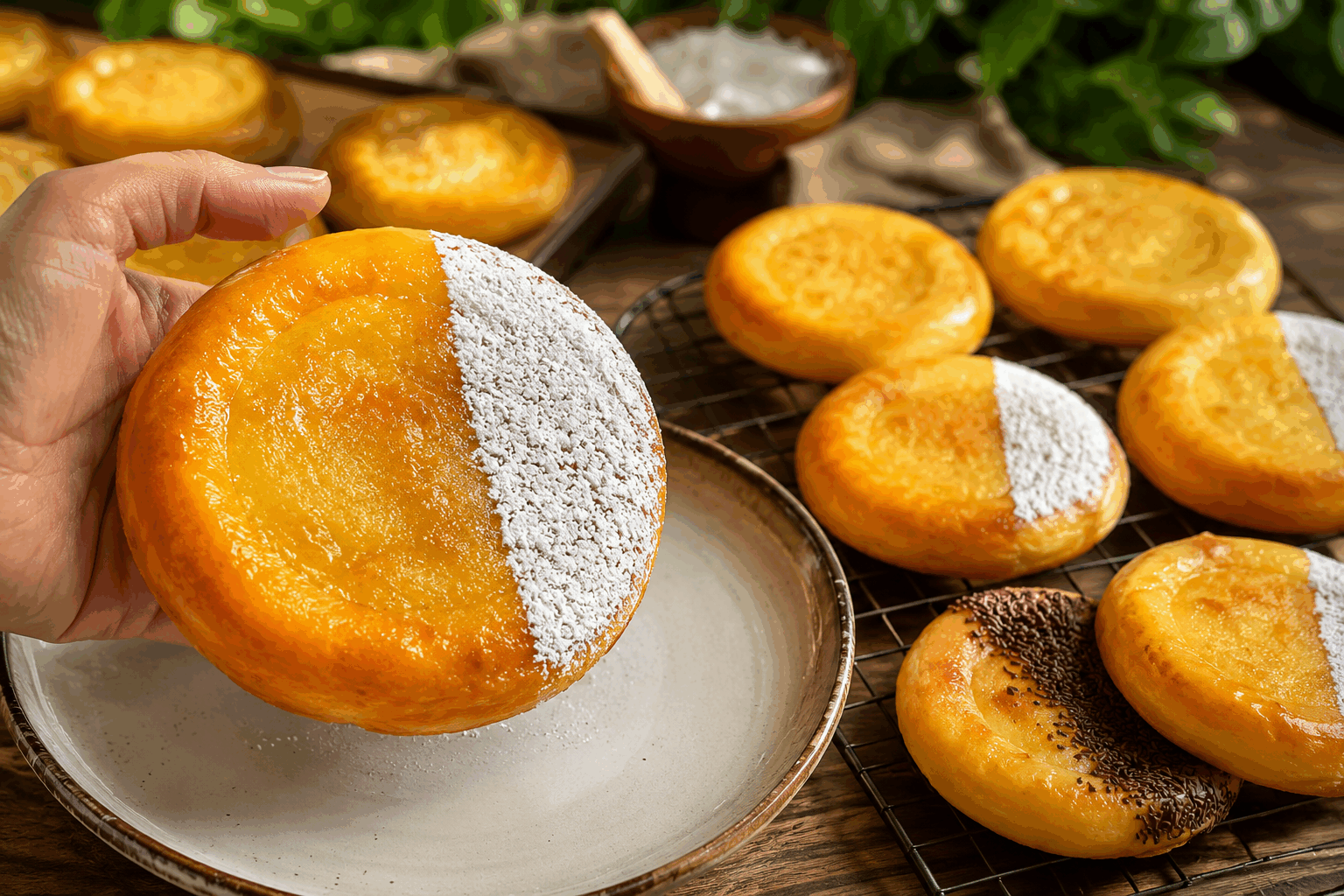 La brioche à la crème d’amande de ma grand-mère, un goût qui fond en 5 minutes 😍 Description Cette brioche moelleuse, généreusement fourrée d’une crème d’amande onctueuse et parfumée, évoque la douceur des souvenirs d’enfance. Sa texture légère et fondante, associée à la douceur subtile de l’amande, en fait un délice qui se savoure en un instant. Idéale pour un goûter gourmand ou un petit-déjeuner tout en douceur. Informations Temps de préparation : 30 minutes (plus 2 heures de levée) Temps de cuisson : 25 minutes Nombre de portions : 8 parts Difficulté : Moyenne Ingrédients Pour la brioche 250 g de farine de blé T45 50 g de sucre en poudre 5 g de sel fin 10 g de levure de boulanger fraîche 3 œufs moyens 100 g de beurre doux à température ambiante 50 ml de lait tiède Pour la crème d’amande 100 g de poudre d’amande 100 g de beurre doux mou 100 g de sucre glace 2 œufs moyens 1 cuillère à café d’extrait d’amande amère (facultatif) 1 cuillère à soupe de farine Pour la finition 1 jaune d’œuf (pour la dorure) Sucre perlé (facultatif) Préparation Délaye la levure dans le lait tiède et laisse reposer 10 minutes jusqu’à ce que cela mousse. Dans un grand saladier, mélange la farine, le sucre et le sel. Ajoute les œufs puis le mélange levure-lait. Mélange à la cuillère en bois ou au crochet pétrisseur pendant 5 minutes. Incorpore le beurre mou en morceaux petit à petit, puis pétris la pâte sur un plan légèrement fariné pendant 10 minutes jusqu’à obtenir une boule lisse et élastique. Couvre la pâte d’un torchon propre et laisse lever 1h30 à 2h dans un endroit tiède, jusqu’à ce qu’elle double de volume. Prépare la crème d’amande : bats le beurre mou avec le sucre glace jusqu’à ce que le mélange blanchisse. Ajoute la poudre d’amande, les œufs, la farine et l’extrait d’amande amère, puis mélange jusqu’à obtenir une crème homogène. Dégaze doucement la pâte levée, puis étale-la en un rectangle d’environ 30 x 20 cm sur un plan fariné. Répartis la crème d’amande uniformément sur la pâte en laissant un bord de 2 cm sur les côtés. Enroule la pâte sur elle-même pour former un long boudin, puis coupe ce boudin en 8 tronçons égaux. Dispose les tronçons debout dans un moule à cake beurré, en les espaçant légèrement. Laisse lever la brioche 30 minutes supplémentaires sous un torchon. Préchauffe le four à 180°C (chaleur tournante). Badigeonne le dessus de la brioche avec le jaune d’œuf dilué dans un peu d’eau. Parseme éventuellement de sucre perlé pour une touche croustillante. Enfourne la brioche pour 25 minutes, jusqu’à ce qu’elle soit bien dorée et gonflée. Laisse refroidir quelques minutes avant de démouler et de déguster tiède pour un goût qui fond en bouche. Astuces Pour que la brioche soit bien moelleuse, utilisez un beurre à température ambiante, presque pommade. Ne travaillez pas trop la crème d’amande pour éviter qu’elle ne devienne trop liquide. Pour une conservation optimale, enveloppez la brioche dans un torchon propre : elle restera fraîche 2 à 3 jours. Si vous n’avez pas de levure fraîche, utilisez 7 g de levure sèche instantanée en ajustant le temps de levée. Service Servez cette brioche à la crème d’amande tiède, accompagnée d’un thé ou d’un café. Elle est parfaite pour un goûter en famille ou un brunch dominical. Vous pouvez la découper en parts généreuses et la napper d’une fine couche de confiture d’abricot pour encore plus de gourmandise.