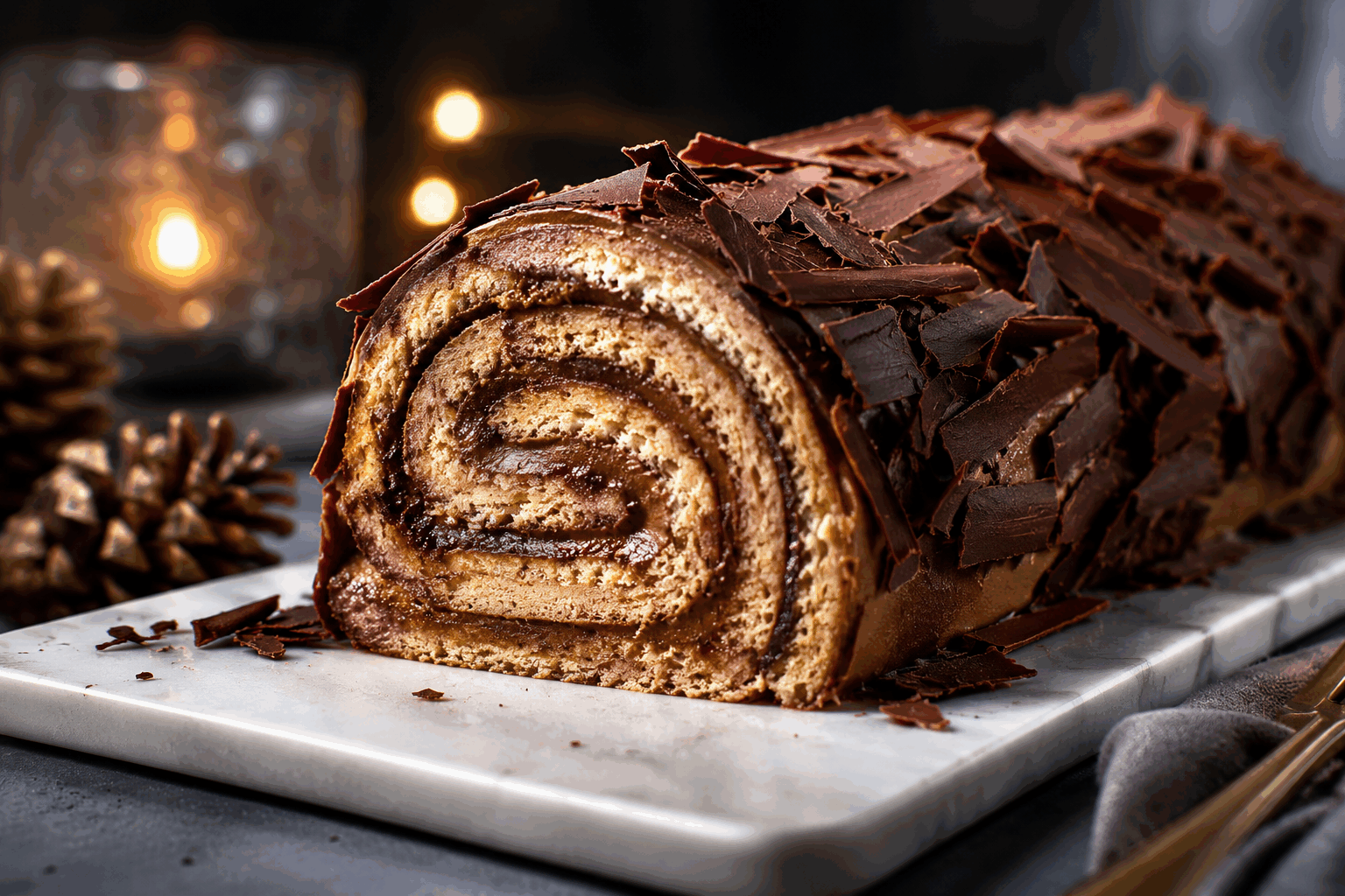 La bûche Opéra au chocolat café qui fond en 10 minutes, un délice de Noël 😍