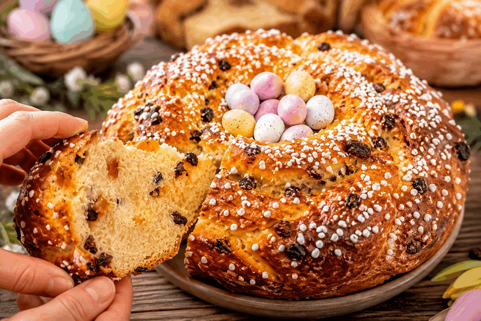 La fouace aveyronnaise de ma grand-mère : brioche moelleuse en 5 minutes à partager ♥🐣