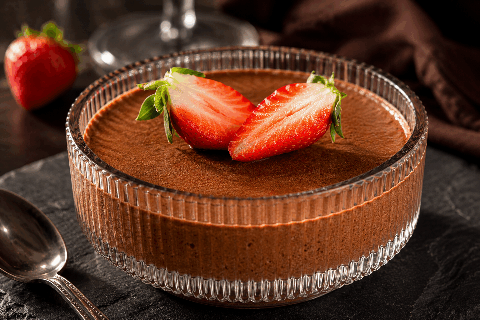 La mousse au chocolat la plus facile avec 4 ingrédients seulement, un régal en 5 minutes ! 🍫👌 Description Cette mousse au chocolat est une préparation ultra simple et rapide, idéale pour les gourmands pressés. Avec seulement quatre ingrédients, elle offre une texture légère, onctueuse et un goût intense de chocolat noir. Parfaite pour un dessert express ou une fin de repas improvisée. Informations Temps de préparation : 5 minutes Temps de cuisson : 0 minute Nombre de portions : 4 personnes Difficulté : Facile Ingrédients Pour la mousse 200 g de chocolat noir pâtissier (70% de cacao de préférence) 4 œufs frais 30 g de sucre en poudre 1 pincée de sel Préparation Fais fondre le chocolat noir au bain-marie ou au micro-ondes par tranches de 30 secondes en remuant entre chaque passage pour éviter qu’il ne brûle. Laisse tiédir. Sépare les blancs des jaunes d’œufs. Dans un saladier, fouette les jaunes avec le sucre jusqu’à ce que le mélange blanchisse. Incorpore délicatement le chocolat fondu tiède aux jaunes d’œufs sucrés. Monte les blancs en neige ferme avec une pincée de sel à l’aide d’un fouet électrique ou un batteur. Incorpore doucement les blancs en neige au mélange chocolaté à l’aide d’une spatule, en soulevant la masse pour ne pas les casser. Répartis la mousse dans des verrines ou un grand récipient, puis laisse reposer au réfrigérateur au minimum 2 heures avant de déguster (idéalement 4 heures). Astuces Utilise des œufs très frais et à température ambiante pour un meilleur résultat. Ne chauffe pas trop le chocolat lors de la fonte, il doit être chaud mais pas brûlant pour ne pas cuire les œufs. Fouette les blancs en neige juste assez fermes pour un mousse aérienne et légère. Pour varier, ajoute une cuillère à café d’extrait de vanille ou une pincée de piment d’Espelette dans le chocolat fondu. Service Sers la mousse au chocolat bien fraîche, nature ou décorée de copeaux de chocolat, de fruits rouges frais ou d’une feuille de menthe. Ce dessert est parfait après un repas convivial ou pour une gourmandise rapide à l’heure du goûter.