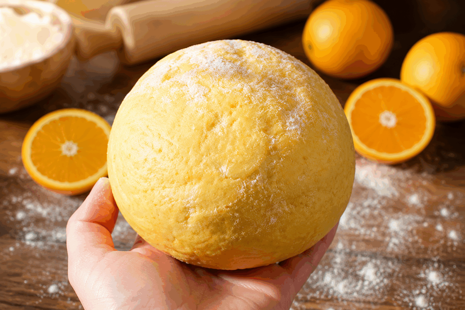 La pâte brisée à l’orange express en 5 minutes pour des tartes qui fondent en bouche 🍊👌 Description Cette pâte brisée à l’orange est une variation délicate et parfumée de la pâte classique, idéale pour apporter une touche d’agrume à vos tartes. Sa préparation rapide en seulement 5 minutes en fait une recette parfaite pour les desserts de dernière minute, avec une texture fondante qui sublime toutes vos garnitures. Informations Temps de préparation : 5 minutes Temps de cuisson : 15 minutes (cuisson à blanc) Nombre de portions : 6 à 8 personnes (1 tarte de 24 cm) Difficulté : Facile Ingrédients Pour la pâte brisée à l’orange 200 g de farine de blé 100 g de beurre froid coupé en dés 30 g de sucre glace 1 pincée de sel 30 ml de jus d’orange frais 1 cuillère à café de zestes d’orange finement râpés 2 à 3 cuillères à soupe d’eau froide (selon besoin) Préparation Tamise la farine, le sucre glace et la pincée de sel dans un saladier. Ajoute le beurre froid coupé en petits dés puis sable rapidement du bout des doigts ou avec un robot pâtissier jusqu’à obtenir un mélange granuleux. Incorpore les zestes d’orange puis verse le jus d’orange progressivement tout en mélangeant. Ajoute 2 cuillères à soupe d’eau froide, ajuste pour que la pâte forme rapidement une boule homogène, sans trop travailler. Forme une boule, aplatis-la légèrement en disque, enveloppe-la dans un film alimentaire et laisse reposer au frais 10 minutes si possible (mais on peut l’utiliser de suite). Abaisse la pâte sur un plan fariné avec un rouleau à pâtisserie, puis fonce un moule à tarte de 24 cm en piquant le fond avec une fourchette. Pour une cuisson à blanc, dépose une feuille de papier sulfurisé sur la pâte, remplit avec des billes de cuisson ou des légumes secs, et enfourne à 180°C pendant 15 minutes. Retire le papier et les poids, puis poursuis la cuisson 5 minutes si nécessaire pour dorer le fond. Astuces Travaille rapidement le beurre pour garder la texture sableuse, cela garantit un fond de tarte bien croustillant. Le jus et les zestes d’orange apportent fraîcheur et arôme, mais veille à ne pas ajouter trop d’eau pour éviter une pâte collante. Pour une pâte encore plus fondante, laisse reposer la pâte au frais au moins 30 minutes avant utilisation. Si tu n’as pas de sucre glace, réduis le sucre semoule en poudre fine. Service Cette pâte brisée à l’orange express est idéale pour toutes sortes de tartes aux fruits, en particulier aux fraises, framboises ou poires. Servez-la tiède ou froide, accompagnée d’une crème fouettée légèrement sucrée ou d’une boule de glace vanille pour un dessert frais et gourmand. Parfaite pour un goûter ou une occasion conviviale en famille ou entre amis.