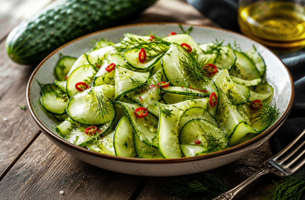La recette express de courgette marinée qui va révolutionner vos repas en 5 minutes 👌 Description Cette recette rapide et savoureuse met en valeur la fraîcheur et la douceur des courgettes grâce à une marinade acidulée et parfumée. Parfaite pour accompagner vos plats d'été ou agrémenter une salade, elle se prépare en un temps record pour des repas légers et colorés. Informations Temps de préparation : 5 minutes Temps de cuisson : 0 minute Nombre de portions : 4 personnes Difficulté : Facile Ingrédients Pour la marinade 2 cuillères à soupe d’huile d’olive extra vierge 1 cuillère à soupe de vinaigre de cidre 1 cuillère à café de miel liquide 1 gousse d’ail finement hachée Le jus d’un demi-citron 1/2 cuillère à café de sel 1/4 de cuillère à café de poivre noir moulu Quelques feuilles de basilic frais ou de menthe ciselées Pour la courgette 3 courgettes moyennes (environ 600 g) Préparation Lavez les courgettes puis tranchez-les finement à l’aide d’une mandoline ou d’un couteau bien aiguisé pour obtenir des rubans ou des rondelles très fines. Dans un grand saladier, préparez la marinade en mélangeant l’huile d’olive, le vinaigre de cidre, le miel, l’ail haché, le jus de citron, le sel et le poivre. Ajoutez les courgettes tranchées dans le saladier et mélangez délicatement pour bien enrober les courgettes de marinade. Incorporez les feuilles de basilic ou de menthe, puis laissez reposer 5 minutes à température ambiante pour que les courgettes s’imprègnent des saveurs. Servez directement ou conservez au frais dans une boîte hermétique jusqu’à 2 heures avant dégustation pour une saveur encore plus intense. Astuces Pour un effet encore plus gourmand, ajoutez quelques pignons de pin légèrement grillés avant de servir. Si vous préférez des courgettes légèrement croquantes, coupez-les un peu plus épaisses et réduisez le temps de marinade. Vous pouvez remplacer le miel par du sirop d’érable pour une version végétalienne. Utilisez des courgettes bien fraîches et fermes pour une meilleure texture. Service Savourez cette courgette marinée en entrée fraîche, en accompagnement d’un poisson grillé, ou sur des tartines de fromage frais. Idéale pour un repas léger et rapide, elle apportera couleur et fraîcheur à vos repas estivaux ou à vos pique-niques improvisés.