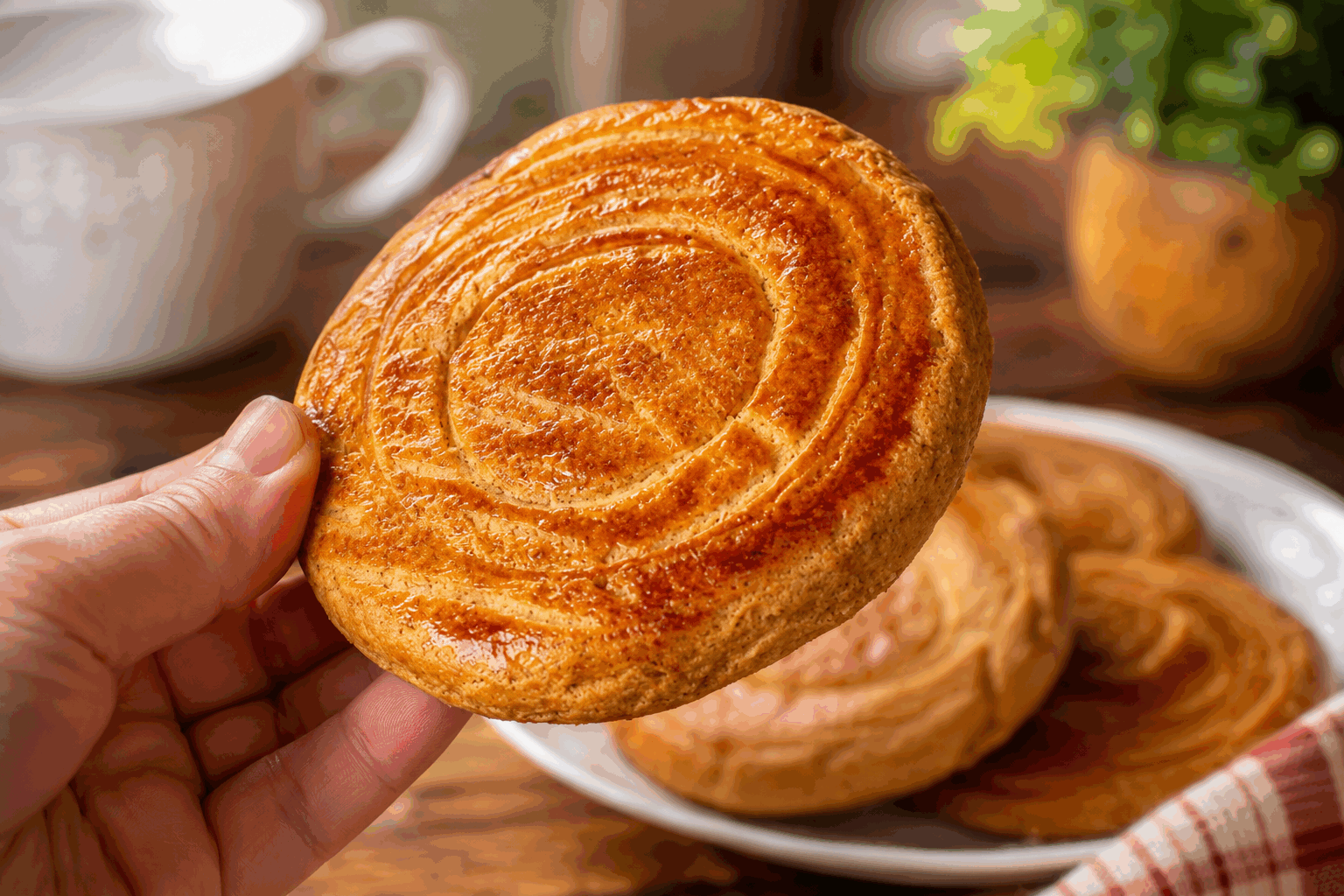 La recette secrète des galettes St-Michel, un biscuit sablé qui fond en 5 minutes 😍 Description Découvrez la recette authentique des galettes St-Michel, ces célèbres biscuits sablés croustillants à souhait, qui fondent délicatement en bouche. Faciles à réaliser, ces petites douceurs dorées sont parfaites pour accompagner votre thé ou votre café, et ravir petits et grands lors d’un goûter convivial. Inspirée des recettes traditionnelles de la région de Bretagne, cette version maison vous garantit un résultat fondant, aux saveurs équilibrées de beurre et de vanille. Informations Temps de préparation : 15 minutes Temps de cuisson : 10 minutes Nombre de portions : 20 biscuits Difficulté : Facile Ingrédients Pour la pâte sablée 150 g de farine 100 g de beurre doux froid 75 g de sucre glace 1 jaune d'œuf 1 cuillère à café d'extrait de vanille 1 pincée de sel fin 10 ml d'eau froide (environ 2 cuillères à café) Préparation Dans un grand saladier, tamise la farine avec le sucre glace et la pincée de sel. Ajoute le beurre froid coupé en petits morceaux. Sable le mélange du bout des doigts jusqu’à obtenir une consistance de sable grossier. Incorpore le jaune d'œuf et l’extrait de vanille. Mélange délicatement puis ajoute l’eau froide petit à petit jusqu’à ce que la pâte forme une boule homogène sans être collante. Enveloppe la pâte dans un film plastique et laisse-la reposer au réfrigérateur pendant au moins 30 minutes. Cela facilitera le travail de la pâte et renforcera le goût. Préchauffe le four à 180°C (chaleur statique de préférence). Étale la pâte sur une surface légèrement farinée sur une épaisseur d’environ 3 mm. Découpe des cercles ou des formes ovales similaires aux galettes St-Michel (environ 6 cm de diamètre). Dépose les biscuits sur une plaque recouverte de papier cuisson en les espaçant un peu. Enfourne pour 8 à 10 minutes, jusqu’à ce que les bords des biscuits soient légèrement dorés. Laisse refroidir les galettes sur une grille avant de les déguster. La texture doit être croustillante à l’extérieur et fondante à l’intérieur. Astuces Utilise du beurre bien froid pour obtenir un sablé léger et friable. Ne travaille pas trop la pâte pour éviter qu’elle ne devienne dure après cuisson. Pour un goût plus gourmand, tu peux ajouter une cuillère à soupe de poudre d’amandes ou un zeste de citron dans la pâte. Conserve les galettes dans une boîte hermétique pour préserver leur croustillant plusieurs jours. Service Servez ces galettes St-Michel maison lors d’un goûter ou d’une pause café, accompagnées d’un thé noir ou d’un café corsé. Elles se marient également très bien avec une confiture maison ou une cuillère de caramel au beurre salé pour une touche bretonne.