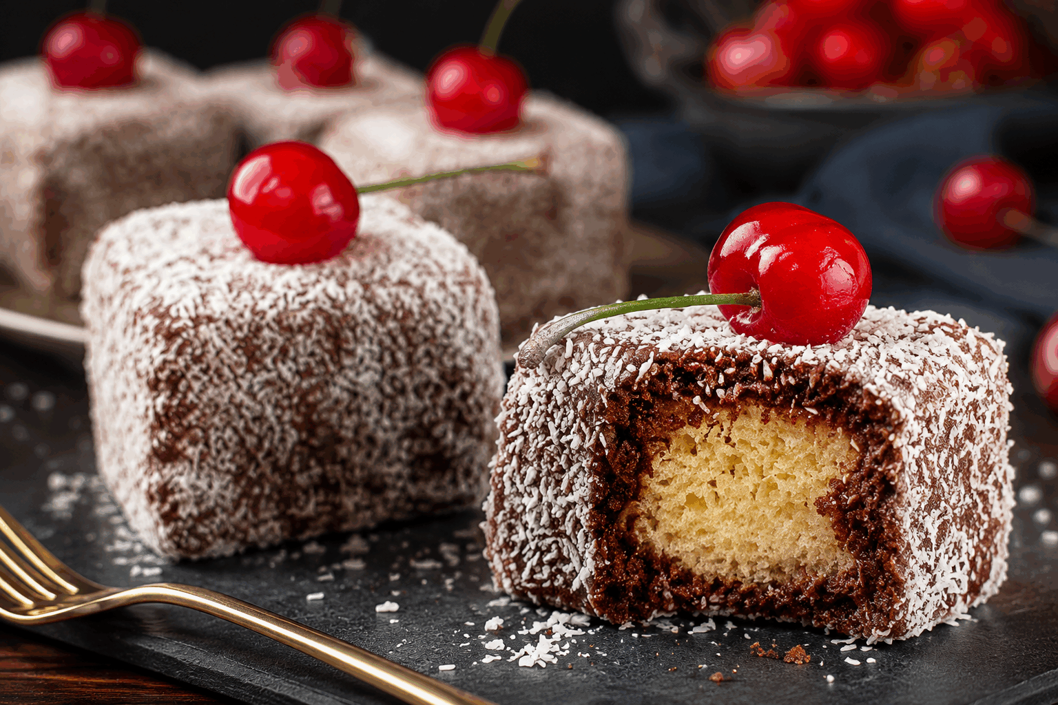 La recette secrète des lamingtons australiens hyper moelleux qui fondent en bouche 🔥 Description Les lamingtons sont des petits carrés de gâteau moelleux enrobés d'un glaçage au chocolat et roulés dans de la noix de coco râpée, une spécialité australienne emblématique. Leur texture tendre et légèrement humide fond délicatement en bouche, offrant un équilibre parfait entre douceur et gourmandise. Ce dessert idéal pour un tea time ou une fête ravira petits et grands. Informations Temps de préparation : 20 minutes Temps de cuisson : 25 minutes Nombre de portions : 12 pièces Difficulté : Moyenne Ingrédients Pour le gâteau moelleux 125 g de beurre doux, fondu 250 g de sucre en poudre 4 œufs 1 cuillère à café d’extrait de vanille 200 g de farine de blé 2 cuillères à café de levure chimique 120 ml de lait 1 pincée de sel Pour le glaçage au chocolat 400 g de sucre glace 40 g de cacao en poudre non sucré 125 ml de lait 25 g de beurre doux fondu Pour la décoration 200 g de noix de coco râpée Préparation Préchauffe le four à 180°C (th.6). Beurre et farine un moule rectangulaire d’environ 20x30 cm. Dans un grand bol, fouette le beurre fondu avec le sucre jusqu’à obtenir un mélange crémeux. Ajoute les œufs un à un en battant bien après chaque ajout, puis incorpore l’extrait de vanille. Dans un autre récipient, tamise la farine, la levure chimique et le sel. Incorpore-les progressivement au mélange liquide en alternant avec le lait, jusqu’à obtention d’une pâte homogène. Verse la pâte dans le moule et enfourne pour 25 minutes. Vérifie la cuisson avec la pointe d’un couteau : elle doit ressortir propre. Laisse refroidir complètement sur une grille. Découpe le gâteau refroidi en 12 carrés réguliers. Prépare le glaçage : dans un bol, mélange le sucre glace et le cacao. Ajoute progressivement le lait puis le beurre fondu jusqu’à obtenir une consistance lisse et nappante. Trempe chaque carré dans le glaçage au chocolat, en veillant à bien en recouvrir tous les côtés. Rouler ensuite immédiatement chaque pièce dans la noix de coco râpée pour bien les enrober. Place les lamingtons sur une grille ou du papier sulfurisé pour que le glaçage durcisse légèrement. Astuces Pour un gâteau ultra moelleux, évite de trop mélanger la pâte une fois la farine ajoutée. Si le glaçage est trop épais, ajoute un peu plus de lait, une cuillère à café à la fois. Passe une fourchette dans la noix de coco râpée avant de rouler les lamingtons pour éviter les amas. Conserve les lamingtons au frais dans une boîte hermétique pour préserver leur fraîcheur. Service Servez ces lamingtons à température ambiante, accompagnés d’un thé noir ou d’un café à l’heure du goûter. Ils feront aussi sensation lors d’un pique-nique ou d’une réception décontractée, grâce à leur texture fondante et leur délicieuse saveur chocolat-noix de coco.