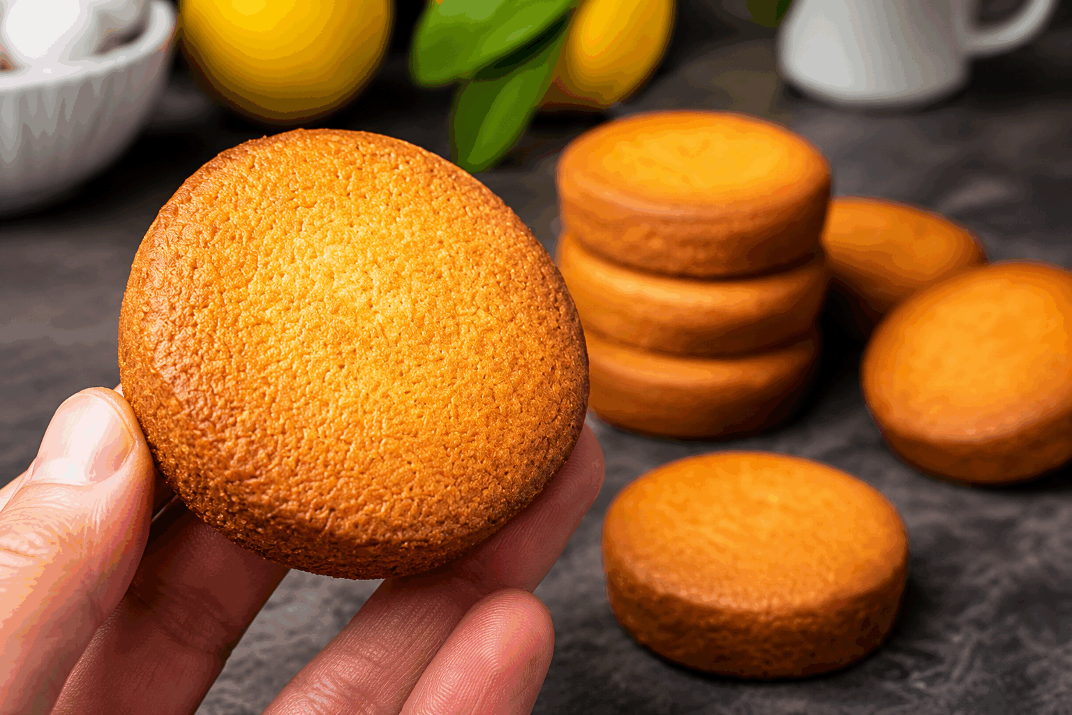 La recette secrète des palets bretons traditionnels qui fondent en un instant ✨ Description Les palets bretons sont de délicieux biscuits originaires de Bretagne, caractérisés par leur texture friable et fondante. Leur goût subtil de beurre salé, enrichi d'une pointe de vanille, en fait un incontournable du goûter. Parfaits pour accompagner un thé ou un café, ils évoquent la tradition et le terroir breton. Informations Temps de préparation : 15 minutes Temps de cuisson : 15 minutes Nombre de portions : 20 pièces Difficulté : Facile Ingrédients Pour la pâte 140 g de beurre doux demi-sel mou 100 g de sucre 2 jaunes d'œufs 190 g de farine de blé 1/2 sachet de levure chimique (environ 5 g) 1 pincée de fleur de sel 1 cuillère à café d'extrait naturel de vanille Préparation Préchauffe le four à 170°C (chaleur tournante de préférence). Travaille le beurre mou avec le sucre dans un saladier jusqu’à obtention d’une texture crémeuse. Ajoute les jaunes d’œufs un à un en mélangeant bien après chaque intégration. Incorpore la farine tamisée avec la levure chimique, la fleur de sel et la vanille. Mélange délicatement jusqu’à former une pâte homogène mais sans trop travailler pour éviter qu’elle ne devienne élastique. Forme une boule, enveloppe-la dans du film alimentaire et laisse reposer au réfrigérateur pendant au moins 30 minutes. Sur un plan de travail légèrement fariné, étale la pâte sur 1,5 cm d’épaisseur. Découpe des cercles de 5 cm de diamètre à l’aide d’un emporte-pièce et dépose-les sur une plaque recouverte de papier sulfurisé en espaçant les biscuits. Prick légèrement la surface des palets avec une fourchette pour éviter qu’ils ne gonflent trop. Enfourne et laisse cuire environ 12 à 15 minutes jusqu’à ce que les bords soient dorés mais le centre encore légèrement pâle. Sors les palets du four et laisse-les refroidir 5 minutes sur la plaque avant de les transférer sur une grille pour les faire complètement refroidir. Astuces Utilise impérativement du beurre demi-sel pour respecter la tradition et le goût typique des palets bretons. Ne travaille pas trop la pâte pour éviter qu’elle ne devienne dure après cuisson. La pâte doit être bien froide avant la cuisson afin que les biscuits gardent leur forme et leur texture fondante. Pour un goût plus corsé, laisse reposer la pâte une nuit au réfrigérateur avant de cuire les biscuits. Service Servez les palets bretons à température ambiante, accompagnés d’un thé, d’un café ou d’un cidre doux. Ils sont parfaits pour un goûter convivial ou pour accompagner un dessert léger comme une salade de fruits. Leur texture fondante et leur arôme de beurre salé régaleront petits et grands.