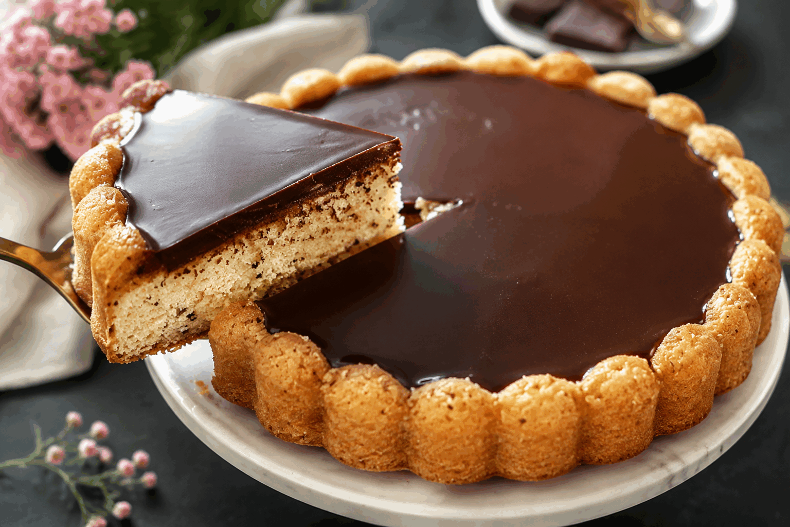 La recette secrète du gâteau renversé au chocolat qui fond en 5 minutes 🔥 Description Ce gâteau renversé au chocolat est un dessert rapide et gourmand, idéal pour les envies soudaines de douceur. Moelleux et fondant à souhait, il allie le croustillant d’un caramel au chocolat et une texture ultra fondante qui se prépare en un éclair. Parfait pour une pause sucrée improvisée ou une touche finale lors d’un dîner convivial. Informations Temps de préparation : 5 minutes Temps de cuisson : 15 minutes Nombre de portions : 6 personnes Difficulté : Facile Ingrédients Pour le caramel au chocolat 80 g de sucre 40 g de beurre 30 g de chocolat noir (70 % cacao) Pour la pâte 3 œufs 100 g de sucre 80 g de beurre fondu 100 g de farine 20 g de cacao en poudre non sucré 1 sachet de levure chimique (10 g) 1 pincée de sel 5 cl de lait Préparation Préchauffe ton four à 180°C (chaleur tournante de préférence). Dans une poêle allant au four ou un moule à manquer, fais fondre le sucre doucement à feu doux sans remuer jusqu’à obtenir un caramel blond. Hors du feu, ajoute le beurre en morceaux puis le chocolat coupé en petits bouts. Mélange rapidement pour obtenir un caramel au chocolat homogène. Étale-le bien au fond du moule. Dans un saladier, bats les œufs avec le sucre jusqu’à ce que le mélange blanchisse et devienne mousseux. Incorpore le beurre fondu, puis le lait. Tamise la farine avec le cacao, la levure chimique et le sel, et ajoute-les progressivement à la préparation en mélangeant délicatement. Verse la pâte sur le caramel au chocolat dans le moule et lisse la surface. Enfourne pour 15 minutes environ : le gâteau doit rester légèrement fondant au centre. Laisse reposer 5 minutes avant de démouler délicatement en retournant le gâteau sur une assiette. Astuces Utilise un moule en métal pour que le caramel se forme et se répartisse bien. Surveille la cuisson du caramel pour qu’il ne brûle pas, il doit être d’un joli blond doré. Si tu n’as pas de cacao, remplace-le par 50 g de chocolat en poudre mais ajuste un peu le sucre. Pour un effet encore plus fondant, couvre le gâteau de papier aluminium les 5 dernières minutes si tu vois qu’il cuit trop vite dessus. Service Serre ce gâteau tiède, accompagné d’une boule de glace vanille ou d’une cuillère de crème fraîche épaisse. Il s’apprécie aussi seul avec un café ou un thé en après-midi. Son côté express en fait un dessert de dernière minute parfait pour épater sans stress.