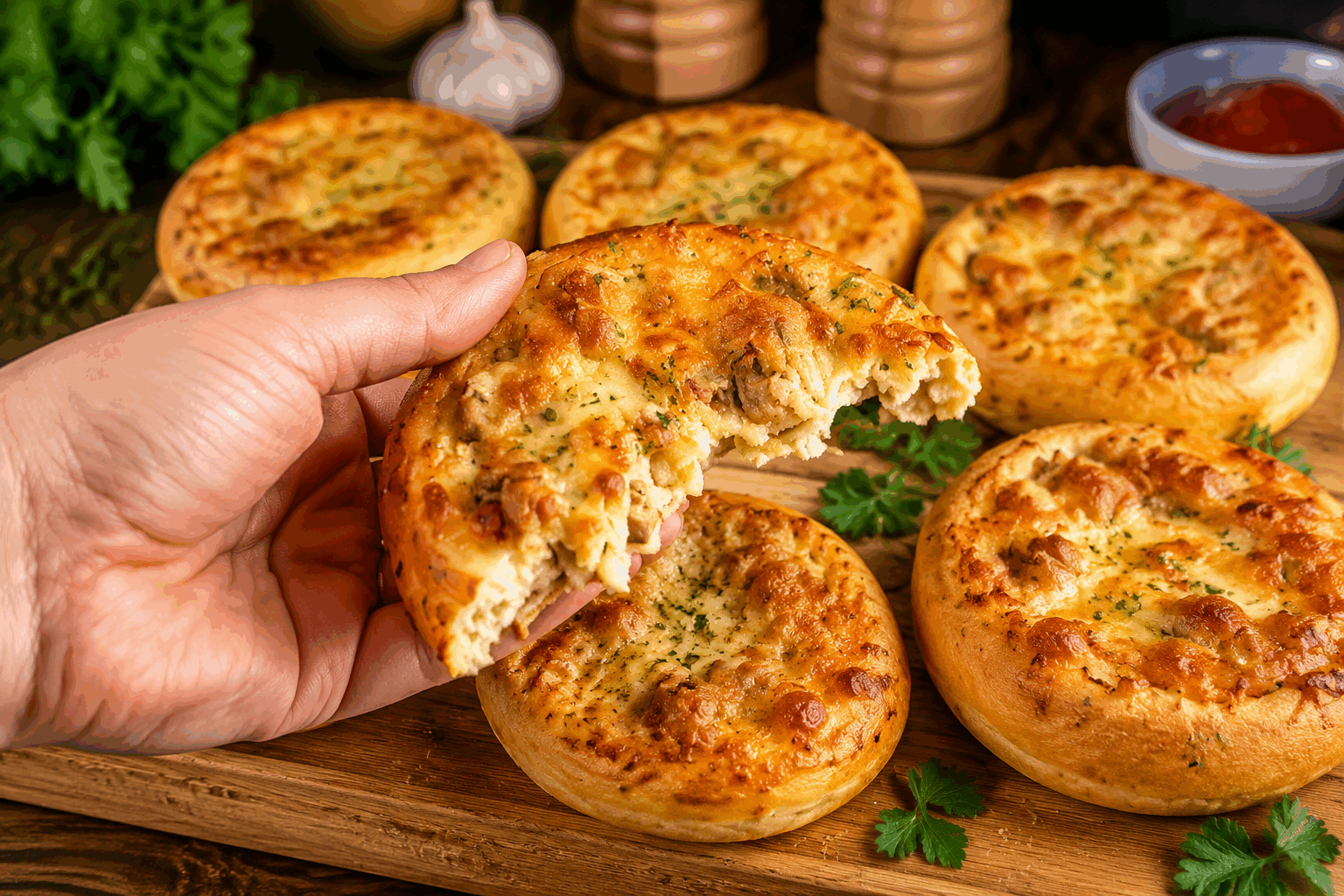 La recette secrète du puits au poulet au pain moelleux qui fond en bouche 🔥 Description Ce plat original associe une tendresse incomparable de poulet rôti niché dans un « puits » de pain moelleux, parfait pour impressionner vos convives. Le mélange subtil de la viande savoureuse et de la mie fondante crée une explosion de saveurs en bouche. Idéal pour un repas convivial ou un dîner chaleureux entre amis ou en famille. Informations Temps de préparation : 30 minutes Temps de cuisson : 40 minutes Nombre de portions : 4 personnes Difficulté : Moyenne Ingrédients Pour le pain moelleux 300 g de farine T45 10 g de levure boulangère fraîche 180 ml d'eau tiède 15 ml d'huile d'olive 1 cuillère à café de sel 1 cuillère à soupe de sucre Pour la garniture au poulet 400 g de filets de poulet 1 oignon moyen 2 gousses d'ail 100 g de champignons de Paris 100 ml de crème fraîche épaisse 1 cuillère à soupe d'huile d'olive Sel et poivre du moulin Herbes fraîches (persil, thym) Préparation Prépare la pâte à pain : émiette la levure dans l'eau tiède avec le sucre, laisse reposer 10 minutes pour activer la levure. Mélange la farine et le sel dans un grand saladier, ajoute l'huile d'olive puis l'eau avec la levure. Pétris 10 minutes jusqu'à obtenir une pâte lisse et élastique. Couvre la pâte d’un torchon humide et laisse lever pendant 1 heure dans un endroit tiède jusqu'à ce qu'elle double de volume. Prépare la garniture : émince l'oignon, hache l'ail, coupe les champignons en lamelles et coupe le poulet en petits morceaux. Fais revenir l'oignon et l'ail dans l'huile d'olive à feu moyen jusqu'à ce qu'ils deviennent translucides. Ajoute le poulet et fais dorer quelques minutes, puis ajoute les champignons. Sale, poivre, et laisse cuire 5 minutes. Incorpore la crème fraîche et les herbes, mélange bien. Laisse mijoter 5 minutes à feu doux puis retire du feu. Préchauffe le four à 200°C (chaleur tournante si possible). Dégaze la pâte et forme une boule. Creuse un puits au centre, assez large pour contenir la garniture. Dispose la garniture au poulet dans ce puits et referme délicatement les bords de la pâte en formant un dôme. Dépose le puits garni sur une plaque recouverte de papier cuisson. Fais des petites incisions décoratives si tu souhaites. Enfourne pendant 35 à 40 minutes jusqu’à ce que le pain soit bien doré et croustillant, la garniture bien chaude. Sors du four, laisse reposer 5 minutes avant de découper pour ne pas brûler les convives. Astuces Utilise une levure fraîche de qualité et de l’eau tiède pour bien activer la pâte. Pour un pain encore plus moelleux, ajoute une cuillère à soupe de yaourt nature à la pâte. Ne perce pas trop le pain avant cuisson pour garder toute la garniture à l’intérieur. Accompagne ce plat d’une salade verte rouge ou d’une simple ratatouille pour un repas complet et équilibré. Service Servez le puits au poulet tiède, découpé en tranches généreuses qui dévoilent la garniture crémeuse au centre. Ce plat se prête parfaitement à un déjeuner familial ou un dîner chaleureux entre amis. Accompagnez-le d’une salade fraîche ou de légumes rôtis pour apporter de la légèreté et de la fraîcheur.