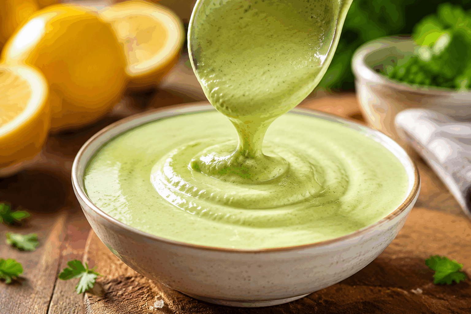 La sauce au yaourt qui remplace la mayonnaise en 5 minutes et fait craquer tout le monde 🔥 Description Cette sauce au yaourt légère et savoureuse est un excellent substitut à la mayonnaise classique. Facile et rapide à préparer, elle apporte fraîcheur et onctuosité à vos plats. Parfaite pour accompagner des salades, des légumes grillés ou des sandwiches, elle séduira tous vos convives. Informations Temps de préparation : 5 minutes Temps de cuisson : 0 minute Nombre de portions : 4 Difficulté : Facile Ingrédients Pour la sauce au yaourt 150 g de yaourt grec nature 1 cuillère à soupe de jus de citron frais 1 cuillère à soupe d’huile d’olive extra vierge 1 cuillère à café de moutarde douce 1 petite gousse d’ail écrasée 1 cuillère à soupe de ciboulette fraîche ciselée Sel fin, selon le goût Poivre noir moulu, selon le goût Préparation Dans un bol, versez le yaourt grec bien égoutté pour éviter l’excès d’eau. Ajoutez le jus de citron, l’huile d’olive et la moutarde douce. Mélangez vigoureusement jusqu’à obtenir une texture homogène et légèrement crémeuse. Incorporez l’ail écrasé et la ciboulette ciselée. Mélangez de nouveau pour bien répartir les saveurs. Salez et poivrez selon votre goût. Goûtez et ajustez éventuellement le citron ou la moutarde si vous souhaitez plus d’acidité ou de piquant. Laissez reposer la sauce 5 minutes à température ambiante ou au frais pour que les arômes se développent pleinement. Astuces Pour une version encore plus légère, utilisez un yaourt nature à 0% de matière grasse. Variez les herbes : remplacez la ciboulette par de la menthe, du persil ou de l’aneth selon vos envies. Pour une texture plus épaisse, égouttez le yaourt dans un linge propre pendant 30 minutes avant de préparer la sauce. Utilisez la sauce dans les 24 heures pour préserver toute sa fraîcheur et son onctuosité. Service Servez cette sauce au yaourt bien fraîche en accompagnement de crudités, de pommes de terre sautées, de viandes grillées ou en tartinade pour vos sandwiches. Elle est idéale pour un repas léger, un barbecue entre amis ou un pique-nique gourmand.