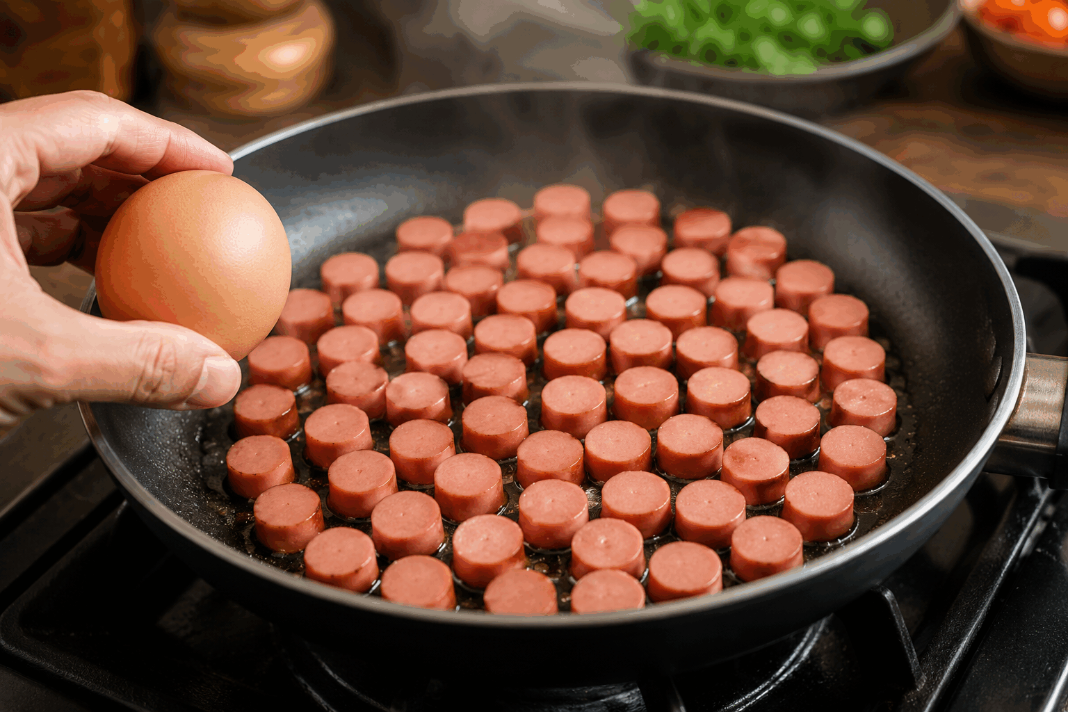 La saucisse maison en 5 minutes qui va changer vos repas à jamais 🔥 Description Cette recette express de saucisse maison vous garantit un plat savoureux et parfumé, prêt en un temps record. Parfaite pour les soirs pressés, cette saucisse tendre et relevée transforme vos repas en véritables moments gourmands et conviviaux. Idéale pour accompagner une salade, des légumes sautés ou un bon pain frais. Informations Temps de préparation : 5 minutes Temps de cuisson : 10 minutes Nombre de portions : 4 saucisses Difficulté : Facile Ingrédients Pour la saucisse maison 400 g de viande de porc hachée (épaule ou poitrine) 1 cuillère à soupe de chapelure 1 gousse d’ail écrasée 1 cuillère à café de paprika doux 1 cuillère à café de thym séché 1 cuillère à café de sel ½ cuillère à café de poivre noir moulu 1 pincée de piment de Cayenne (facultatif) 2 cuillères à soupe d’huile d’olive 1 cuillère à soupe d’eau froide Préparation Dans un grand bol, mélangez la viande hachée avec la chapelure, l’ail, le paprika, le thym, le sel, le poivre et le piment de Cayenne si vous l’utilisez. Ajoutez l’eau froide et l’huile d’olive pour rendre la préparation moelleuse et homogène. Pétrissez bien la farce à la main pendant 1 à 2 minutes. Formez 4 saucisses égales en roulant la préparation entre vos mains ou en façonnant des boudins d’environ 10 cm de long. Faites chauffer une poêle antiadhésive à feu moyen et déposez-y les saucisses. Laissez cuire 5 minutes de chaque côté en les retournant régulièrement. Vérifiez que les saucisses sont bien cuites à cœur (la viande doit être blanche et ferme, sans trace rosée). Astuces Utilisez un hachoir ou une viande déjà hachée de qualité pour garantir une texture optimale. Ne surchargez pas la farce en épices pour ne pas masquer le goût de la viande. Pour plus de moelleux, ajoutez une cuillère à soupe de lait à la préparation. Si vous préférez des saucisses plus piquantes, augmentez légèrement la dose de piment. Service Servez vos saucisses maison bien chaudes avec une purée de pommes de terre, des légumes grillés ou un assortiment de salades fraîches. Ce plat rapide est parfait pour un dîner en semaine mais fera également sensation lors d’un barbecue improvisé ou d’un pique-nique gourmand.