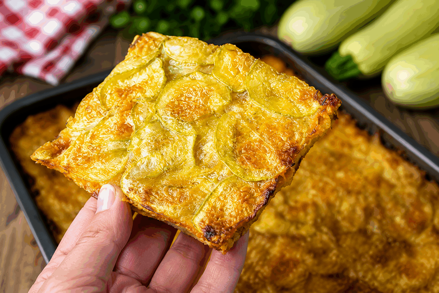 La scarpaccia aux courgettes sans œufs : 5 minutes et c’est croustillant à souhait 🔥 Description La scarpaccia est une spécialité toscane qui ressemble à une fine galette salée réalisée à base de légumes et d’une pâte simple. Ici, elle est revisitée sans œufs pour une texture légère, légèrement croustillante et fondante à la fois. Parfaite pour une entrée gourmande, un apéritif ou un repas léger, elle met à l’honneur les courgettes dans une recette rapide et savoureuse. Informations Temps de préparation : 10 minutes Temps de cuisson : 15 minutes Nombre de portions : 4 personnes Difficulté : Facile Ingrédients Pour la pâte 150 g de farine de blé 350 ml d’eau 3 cuillères à soupe d’huile d’olive extra vierge 1 cuillère à café de sel fin Poivre noir du moulin, à votre goût 1 cuillère à café d’herbes de Provence ou d’origan séché (facultatif) Pour la garniture 3 courgettes moyennes (environ 400 g) 2 gousses d’ail finement hachées 3 cuillères à soupe d’huile d’olive Sel et poivre Un petit bouquet de persil frais (haché) Parmesan râpé (facultatif, pour servir) Préparation Préchauffe le four à 220°C (chaleur tournante de préférence). Lave les courgettes, puis râpe-les finement avec une grosse grille. Place-les dans une passoire, sale légèrement et laisse dégorger 5 minutes pour extraire l’eau. Presse bien les courgettes râpées entre tes mains ou à l’aide d’un torchon propre pour éliminer un maximum d’eau. Dans un saladier, mélange la farine, le sel, le poivre et les herbes sèches. Ajoute l’eau petit à petit tout en fouettant pour éviter les grumeaux, jusqu’à obtenir une pâte liquide homogène. Incorpore ensuite les courgettes râpées et l’ail haché à la pâte. Ajoute 2 cuillères à soupe d’huile d’olive et mélange bien. Huile légèrement une plaque de cuisson (ou un plat allant au four) avec le reste d’huile d’olive. Verse la pâte uniformément en couche fine (environ 0,5 cm d’épaisseur). Enfourne pour 12 à 15 minutes, jusqu’à ce que la surface soit dorée et très croustillante sur les bords. Surveille la cuisson, elle doit rester moelleuse à cœur mais croquante à l’extérieur. Sors la scarpaccia du four, saupoudre de persil frais et, si tu veux, de parmesan râpé. Laisse tiédir quelques minutes avant de découper en carrés ou en triangles. Astuces Bien égoutter les courgettes est la clé pour éviter une pâte trop liquide et obtenir un croustillant optimal. Tu peux remplacer une partie de la farine de blé par de la farine de pois chiches pour ajouter un goût rustique et plus de protéines. Pour une version vegan, évite le parmesan ou remplace-le par un parmesan végétal à base de levure maltée. Si tu veux plus de goût, ajoute une pincée de piment doux ou de paprika dans la pâte. Service Sers la scarpaccia aux courgettes tiède ou à température ambiante en entrée ou en accompagnement d’une salade verte fraîche. Elle peut aussi se déguster en apéritif coupée en petites parts. Son croustillant ravira toute la famille, que ce soit lors d’un repas estival ou d’un dîner léger.