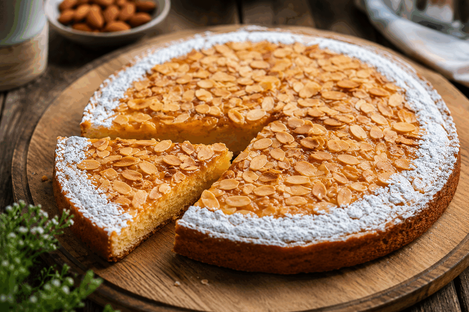 La tarte amandine de grand-mère, 50 ans de gourmandise en 5 minutes ! 🔥 Description Cette tarte amandine est un classique réconfortant, alliant une pâte croustillante à une crème d’amandes fondante et généreuse. Véritable souvenir d’enfance, elle séduit par sa simplicité et son goût riche en saveurs, parfaite pour un goûter gourmand ou un dessert convivial. Informations Temps de préparation : 5 minutes Temps de cuisson : 35 minutes Nombre de portions : 8 parts Difficulté : Facile Ingrédients Pour la pâte 1 pâte sablée prête à l’emploi (environ 230 g) Pour la garniture 100 g de poudre d’amandes 100 g de sucre 100 g de beurre mou 2 œufs 1 cuillère à soupe de farine 1 cuillère à café d’extrait de vanille (facultatif) Quelques amandes effilées pour la décoration Préparation Préchauffe le four à 180°C (chaleur tournante si possible). Déroule la pâte sablée dans un moule à tarte de 24 cm de diamètre, pique le fond avec une fourchette pour éviter les bulles. Dans un saladier, mélange le beurre mou avec le sucre jusqu’à obtenir une texture crémeuse. Ajoute les œufs un à un en mélangeant bien après chaque ajout. Incorpore la poudre d’amandes, la farine et l’extrait de vanille, mélange jusqu’à obtenir une crème homogène. Verse cette crème d’amandes sur la pâte en lissant la surface. Répartis les amandes effilées sur le dessus pour un aspect doré et croquant. Enfourne pour environ 35 minutes, jusqu’à ce que la garniture soit bien dorée et légèrement ferme au toucher. Laisse tiédir avant de démouler et déguster. Astuces Utilise du beurre bien mou pour une crème plus légère et facile à travailler. Veille à ne pas trop cuire la tarte pour conserver un cœur fondant. Tu peux remplacer la poudre d’amandes par un mélange amande-noisette pour varier les saveurs. Pour un goût encore plus riche, ajoute une cuillère à soupe de rhum ou de kirsch dans la crème. Service Cette tarte amandine se sert tiède ou à température ambiante, accompagnée d’un thé, d’un café ou d’une crème chantilly maison pour un moment de partage et de douceur. Parfaite pour un goûter d’automne ou une pause sucrée entre amis ou en famille.