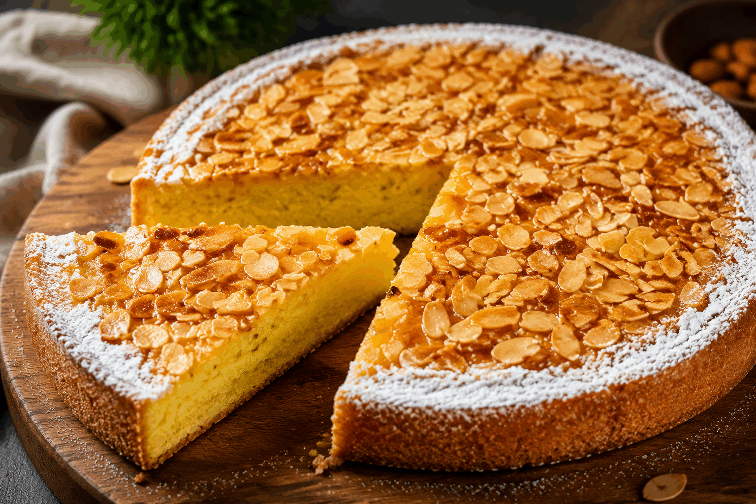 La tarte amandine de ma grand-mère, 50 ans de douceur en 5 minutes seulement 😍👌 Description Cette tarte amandine est un véritable hommage aux saveurs traditionnelles transmises de génération en génération. Sa pâte croustillante et sa garniture fondante aux amandes offrent un équilibre parfait entre douceur et gourmandise. Idéale pour un goûter rapide ou un dessert réconfortant, elle évoque les souvenirs chaleureux d’une cuisine familiale. Informations Temps de préparation : 5 minutes Temps de cuisson : 30 minutes Nombre de portions : 6 personnes Difficulté : Facile Ingrédients Pour la pâte 1 pâte sablée prête à l’emploi (environ 230 g) Pour la garniture amandine 100 g de poudre d’amandes 100 g de sucre 100 g de beurre doux, mou 2 œufs 1 cuillère à soupe de farine 1 cuillère à café d’extrait d’amande amère Quelques amandes effilées pour la décoration Préparation Préchauffe le four à 180°C (chaleur tournante si possible). Déroule la pâte sablée dans un moule à tarte de 24 cm de diamètre. Pique le fond avec une fourchette pour éviter qu’elle ne gonfle à la cuisson. Dans un saladier, travaille le beurre mou avec le sucre jusqu’à obtenir une crème lisse. Ajoute les œufs un à un en mélangeant bien entre chaque ajout. Incorpore la poudre d’amandes, la farine et l’extrait d’amande amère. Mélange jusqu’à obtenir une crème homogène. Verse cette préparation sur la pâte, étale de façon uniforme avec une spatule. Parseme la surface avec les amandes effilées pour apporter du croquant. Enfourne la tarte et laisse cuire 30 minutes environ jusqu’à ce que la garniture soit dorée et ferme au toucher. Laisse refroidir un peu avant de démouler pour permettre à la garniture de bien se figer. Astuces Utilise du beurre bien mou mais non fondu pour un appareil bien onctueux. Veille à ne pas trop mélanger la pâte sablée pour qu’elle reste croustillante après cuisson. Remplace la poudre d’amandes par de la poudre de noisettes pour une variante gourmande. Pour un goût plus intense, ajoute une cuillère à soupe de crème fraîche dans la garniture. Service Servez cette tarte amandine tiède ou froide, accompagnée d’un thé ou d’un café. Elle est parfaite pour un goûter convivial en famille ou comme douceur à partager après un repas léger. Pour un accord gourmand, ajoutez une boule de glace à la vanille ou un filet de miel liquide.