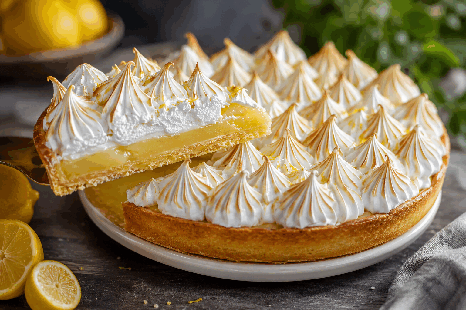 La tarte au citron meringuée express en 5 minutes, un délice à partager ! 🔥🍋