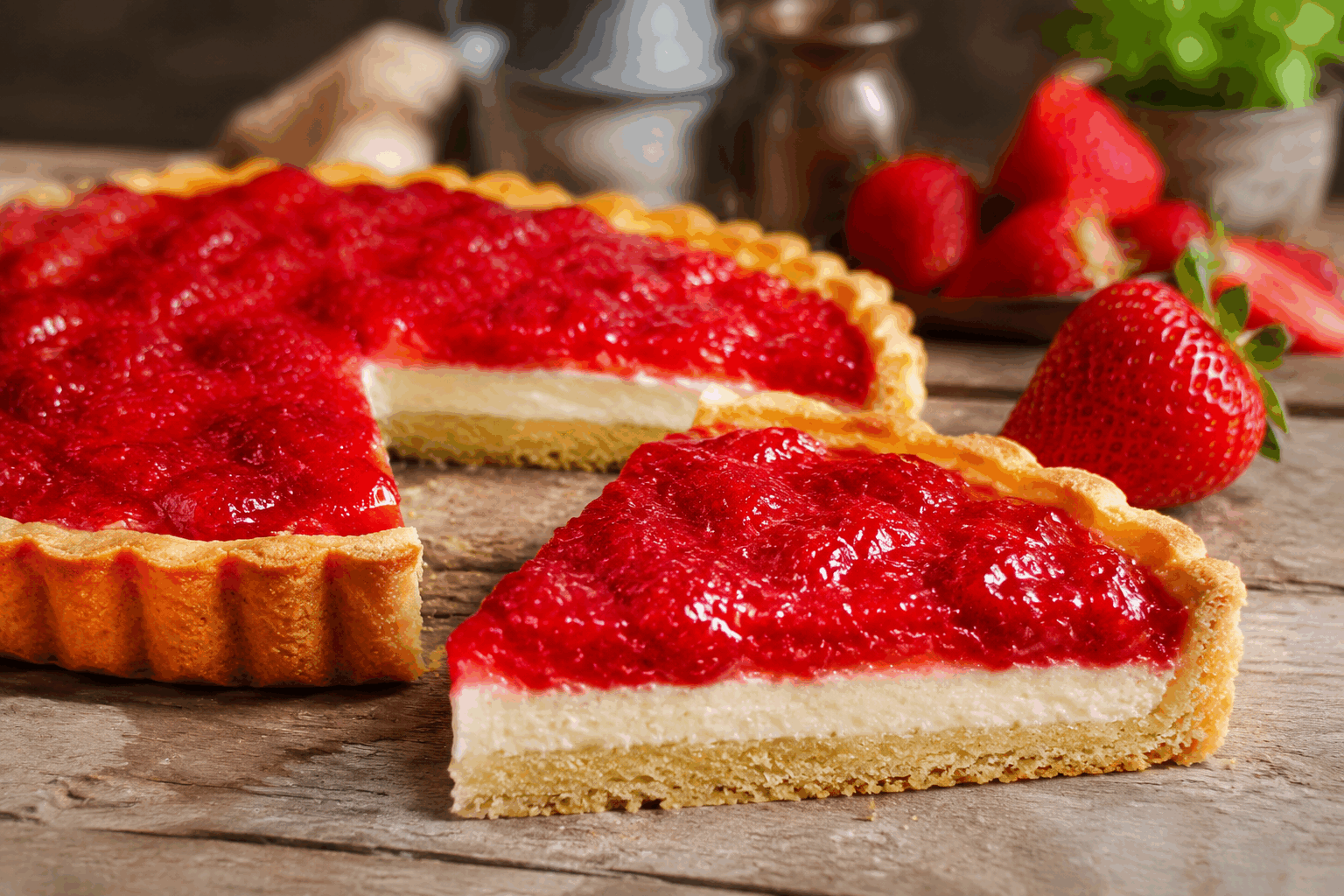 La tarte aux fraises express en 5 minutes qui fond divinement en bouche 😍