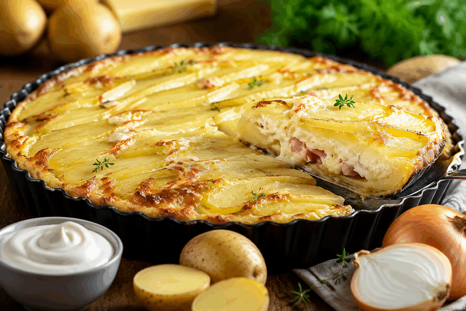 La tarte tartiflette comme chez mamie : fondante, croquante et prête en 30 min 🔥