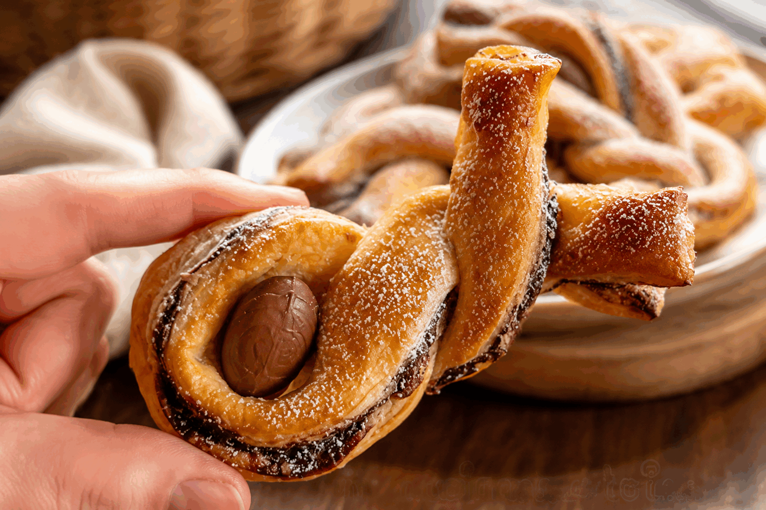 La tradition italienne du lapin en pâte feuilletée, recette chérie depuis 3 générations ✨🐇 Description Ce plat italien ancestral marie la tendreté du lapin à la légèreté d’une pâte feuilletée dorée et croustillante. Ce rôti enveloppé de pâte, parfumé aux herbes aromatiques, est un véritable hommage à la tradition familiale, transmis de génération en génération. Parfait pour un repas convivial ou une occasion spéciale, il séduira les amateurs de saveurs raffinées et authentiques. Informations Temps de préparation : 40 minutes Temps de cuisson : 90 minutes Nombre de portions : 6 personnes Difficulté : Moyenne Ingrédients Pour la garniture 1,2 kg de râble de lapin désossé 2 gousses d’ail 1 branche de romarin frais 2 branches de thym frais 100 g de champignons de Paris 1 oignon moyen 10 cl de vin blanc sec 2 cuillères à soupe d’huile d’olive 30 g de beurre Sel et poivre du moulin Pour la pâte 400 g de pâte feuilletée prête à l’emploi 1 jaune d'œuf pour la dorure Préparation Préchauffe le four à 180°C (th.6). Hache finement l’ail, l’oignon et les champignons. Effeuille le romarin et le thym. Dans une poêle, fais chauffer l’huile d’olive et le beurre. Fais revenir l’oignon jusqu’à ce qu’il devienne translucide, puis ajoute l’ail, les champignons et les herbes. Laisse cuire 5 minutes sans coloration. Ajoute les morceaux de lapin, assaisonne de sel et de poivre, puis fais-les dorer sur toutes les faces à feu moyen. Déglace avec le vin blanc, laisse réduire 5 minutes, puis retire du feu et laisse tiédir. Déroule la pâte feuilletée sur une plaque recouverte de papier cuisson. Étale la préparation de lapin au centre, en formant un boudin compact. Replie la pâte délicatement pour envelopper complètement le lapin, soude les bords en humidifiant légèrement la pâte avec de l’eau, puis retourne la "bûche" pour que la soudure soit dessous. Badigeonne la surface avec le jaune d'œuf pour obtenir une belle dorure. Fais quelques petites incisions sur la pâte pour permettre à la vapeur de s’échapper. Enfourne pour environ 90 minutes, jusqu’à ce que la pâte soit bien dorée et croustillante. Laisse reposer 10 minutes hors du four avant de découper en tranches épaisses. Astuces Prends soin de bien désosser le lapin pour une découpe facile et agréable en bouche. Si tu as le temps, laisse mariner le lapin avec les herbes et l’ail une nuit pour renforcer les saveurs. Pense à contrôler la cuisson du lapin pour qu’il reste tendre : un lapin trop cuit peut devenir sec. Choisis une pâte feuilletée de qualité, idéalement maison ou pur beurre, pour un résultat optimal. Service Serre ce lapin en pâte feuilletée tranché à la façon d’un rôti, accompagné d’un gratin dauphinois ou de légumes sautés à l’ail et au romarin. Un vin rouge italien léger comme un Chianti complétera harmonieusement ce plat rustique et élégant, parfait pour un repas en famille ou entre amis.