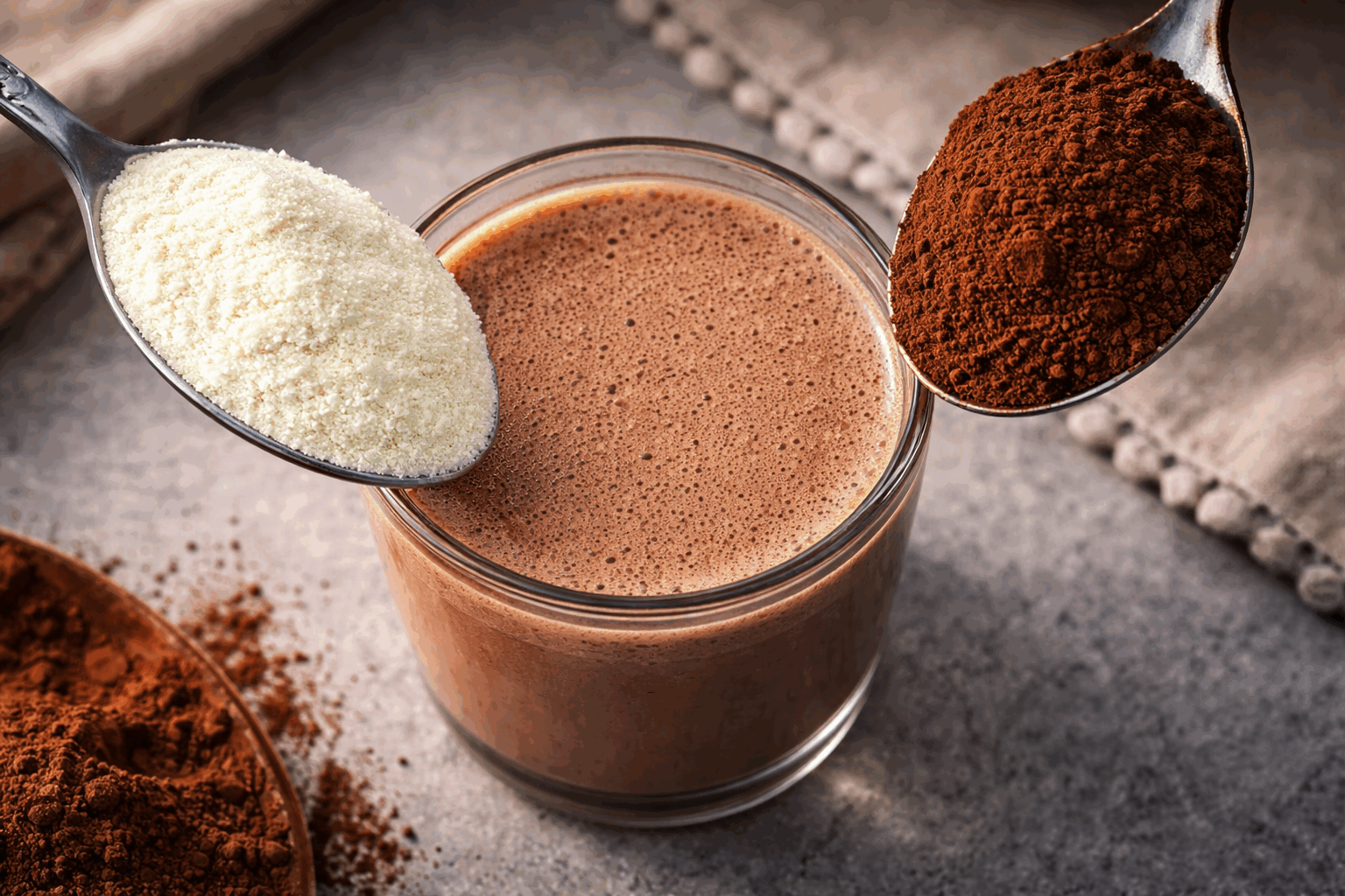 Lait concentré chocolat maison sans sucre, prêt en 5 minutes, une douceur à tomber 👌✨