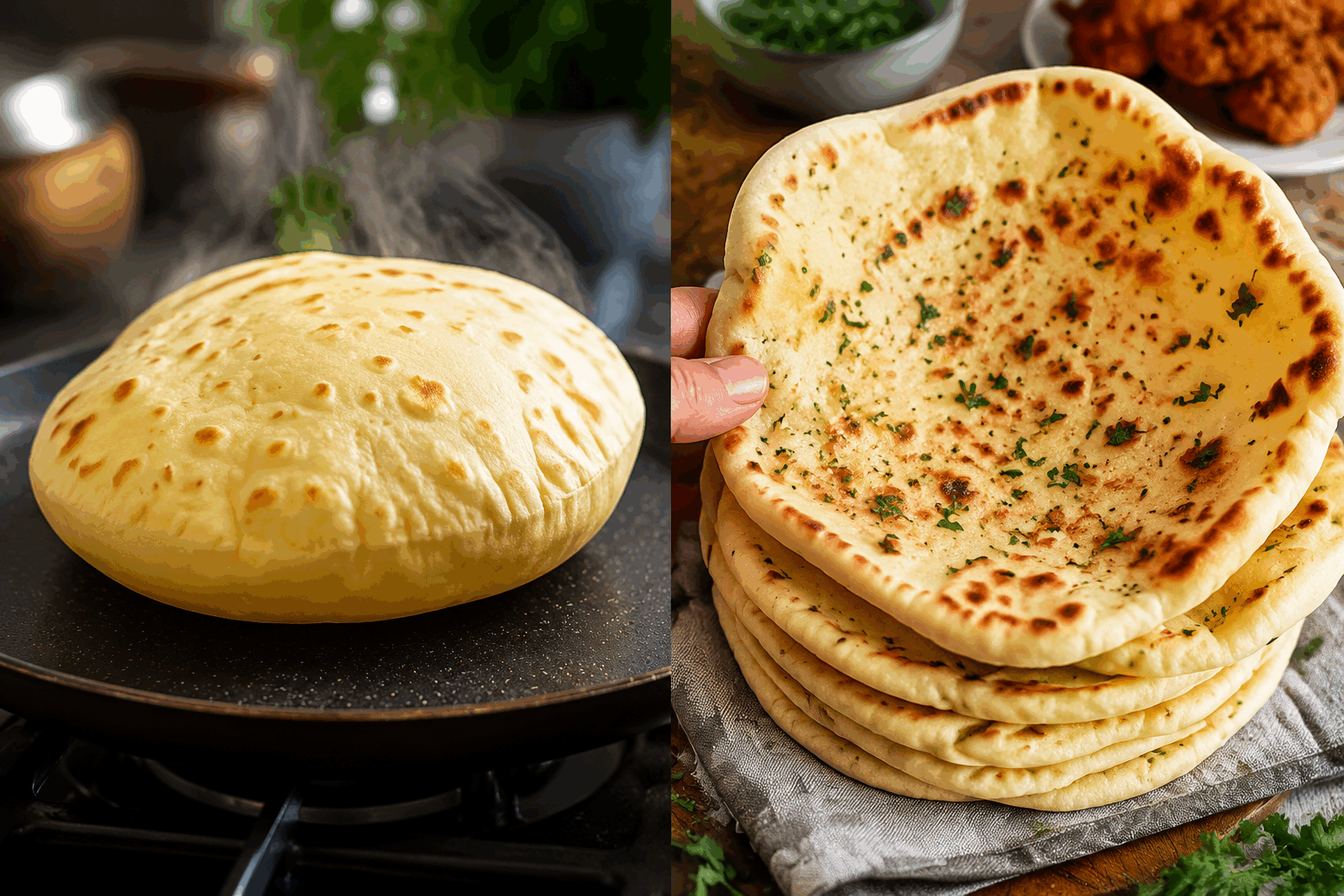 Le cheese naan maison en 5 minutes, le secret gourmand qui fait fondre tous mes invités 😍 Description Le cheese naan est un pain indien moelleux, généreusement garni de fromage fondant à l’intérieur. Facile et rapide à préparer, il se déguste chaud, idéal pour accompagner un plat épicé ou pour un apéritif convivial. Sa texture légère et son goût gourmand en font un succès assuré à chaque fois. Informations Temps de préparation : 5 minutes Temps de cuisson : 10 minutes Nombre de portions : 4 pièces Difficulté : Facile Ingrédients Pour la pâte 200 g de farine de blé 100 ml de yaourt nature 1 cuillère à café de levure chimique 1/2 cuillère à café de sel 1 cuillère à soupe d'huile végétale 50 ml d'eau tiède (ajuster selon la consistance) Pour la garniture 100 g de fromage râpé (mozzarella ou mélange mozzarella-cheddar) 30 g de beurre fondu (facultatif, pour la finition) Préparation Mélange la farine, la levure chimique et le sel dans un saladier. Ajoute le yaourt nature puis l'huile végétale et commence à mélanger. Incorpore peu à peu l'eau tiède en pétrissant jusqu’à obtenir une pâte lisse et souple ; laisse reposer 5 minutes. Divise la pâte en 4 boules égales et étale chacune en un disque d’environ 15 cm de diamètre sur un plan légèrement fariné. Répartis le fromage râpé sur la moitié de chaque disque, puis replie la pâte en demi-lune et scelle bien les bords en appuyant. Chauffe une poêle antiadhésive à feu moyen, puis cuis chaque naan 2 à 3 minutes de chaque côté jusqu’à ce qu’il soit doré et que le fromage fonde. Badigeonne de beurre fondu à la sortie de la poêle pour un aspect brillant et un goût riche. Astuces Pense à bien sceller les bords pour éviter que le fromage ne s’échappe à la cuisson. Utilise un fromage à pâte fondante pour un cœur bien filant et gourmand. Pour une version plus saine, remplace une partie de la farine blanche par de la farine complète. Tu peux parfumer la pâte avec un peu d’ail haché ou de coriandre fraîche pour plus de saveurs. Service Sers les cheese naan chauds, accompagnés d’un curry indien, d’une sauce au yaourt parfumée ou simplement en apéritif. Ils se dégustent à tout moment, pour un repas rapide, une soirée entre amis ou un moment gourmand improvisé.
