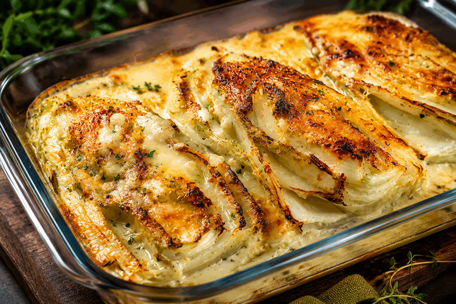 Le chou braisé crémeux facile en 20 minutes, sa croûte de parmesan fait toute la différence ! 🔥