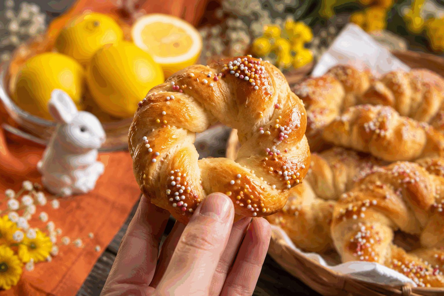 Le donut torsadé au citron moelleux en 5 minutes, une douceur à ne pas rater ! 🍋✨ Description Ce donut torsadé au citron est une gourmandise légère et acidulée, parfaite pour une pause douceur rapide. Sa texture moelleuse et son tourbillon délicat rehaussé d’un glaçage citronné en font un véritable plaisir pour les yeux et les papilles. Idéal à déguster au petit-déjeuner ou en goûter, il combine simplicité et saveur. Informations Temps de préparation : 3 minutes Temps de cuisson : 2 minutes Nombre de portions : 4 donuts Difficulté : Facile Ingrédients Pour la pâte 100 g de farine 1 cuillère à soupe de sucre 1 cuillère à café de levure chimique 1 pincée de sel 1 œuf 60 ml de lait 30 g de beurre fondu Le zeste fin d’un citron Pour le glaçage 100 g de sucre glace 2 cuillères à soupe de jus de citron frais Préparation Dans un bol, mélange la farine, le sucre, la levure chimique et le sel. Dans un autre récipient, bats l’œuf avec le lait, le beurre fondu et le zeste de citron. Incorpore progressivement le mélange liquide au mélange sec en remuant jusqu’à obtenir une pâte homogène sans grumeaux. Verse la pâte dans une poche à douille ou utilise une cuillère pour former des bandes torsadées en forme de donuts sur une assiette adaptée au micro-ondes. Fais cuire les donuts au micro-ondes à puissance maximale pendant 1 minute 30 à 2 minutes, jusqu’à ce qu’ils soient bien gonflés et cuits à cœur. Prépare le glaçage en mélangeant le sucre glace avec le jus de citron jusqu’à obtenir une consistance lisse. Badigeonne immédiatement les donuts avec le glaçage au citron et laisse légèrement durcir avant de servir. Astuces Si tu n’as pas de poche à douille, forme simplement les torsades avec deux cuillères pour un effet plus rustique. Pour renforcer le goût citronné, ajoute un peu de zeste fin dans le glaçage. Consomme les donuts rapidement, ils sont meilleurs le jour même pour préserver leur moelleux. Tu peux remplacer le micro-ondes par une cuisson à la poêle antiadhésive à feu doux, environ 2 minutes de chaque côté. Service Serre ces donuts torsadés au citron tièdes ou à température ambiante, accompagnés d’une tasse de thé vert ou d’un café. Parfaits pour un petit-déjeuner express ou un goûter gourmand, ils raviront petits et grands avec leur saveur fraîche et leur texture tendre.