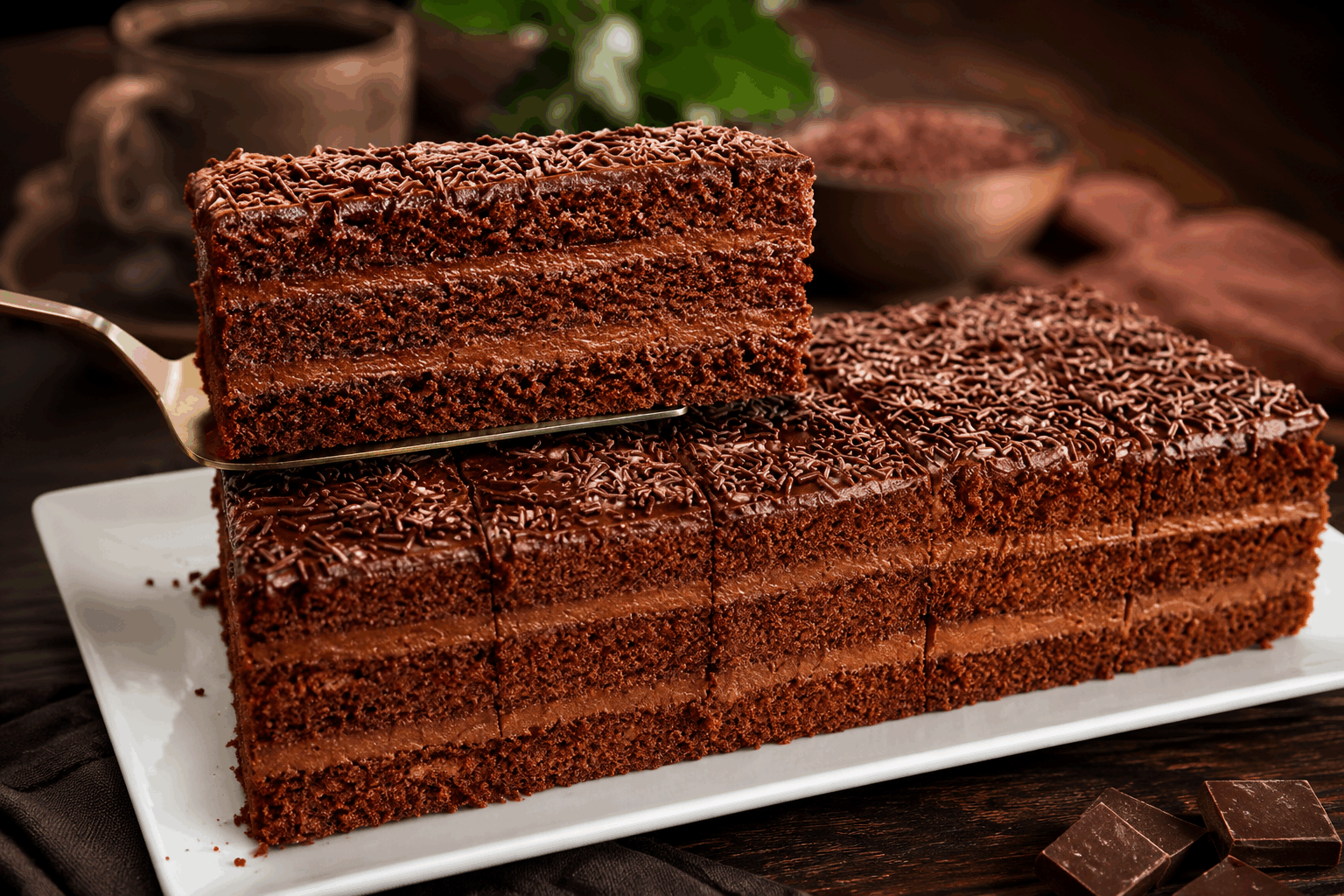 Le gâteau au chocolat fondant de ma grand-mère, prêt en 5 minutes 😍 Description Ce gâteau au chocolat fondant, véritable recette de famille, séduit par sa texture ultra-moelleuse et son goût intense en cacao. Facile et rapide à préparer, il est idéal pour les envies soudaines de douceur. Parfait pour un goûter ou un dessert réconfortant, il rappelle les saveurs d’antan, préparé avec amour et simplicité. Informations Temps de préparation : 5 minutes Temps de cuisson : 12 minutes Nombre de portions : 6 personnes Difficulté : Facile Ingrédients Pour le gâteau 150 g de chocolat noir à pâtisser 100 g de beurre doux 100 g de sucre en poudre 3 œufs 50 g de farine de blé 1 pincée de sel fin Préparation Préchauffe le four à 180°C (th. 6). Casse le chocolat en morceaux et fais-le fondre doucement au bain-marie ou au micro-ondes avec le beurre jusqu’à obtenir un mélange lisse. Dans un saladier, bats les œufs avec le sucre jusqu’à ce que le mélange blanchisse et devienne mousseux. Ajoute le mélange chocolat-beurre fondu aux œufs battus, puis incorpore la farine tamisée et la pincée de sel sans trop mélanger. Verse la pâte dans un moule beurré et fariné (environ 20 cm de diamètre). Enfourne pour 12 minutes : le cœur doit rester fondant, la croûte légèrement craquante. Laisse tiédir quelques minutes avant de démouler délicatement. Astuces Pour un goût plus intense, choisis un chocolat à 70 % de cacao minimum. Veille à ne pas trop cuire le gâteau pour garder son moelleux et son cœur fondant. Tu peux ajouter une cuillère à café d’extrait de vanille ou un peu de café fort pour relever le goût du chocolat. Conserve le gâteau à température ambiante dans une boîte hermétique pour préserver sa texture. Service Serre ce gâteau au chocolat fondant tiède, accompagné d’une boule de glace vanille, d’une cuillère de crème fraîche ou d’un coulis de fruits rouges. Il est parfait pour conclure un repas familial ou pour un goûter gourmand partagé entre proches.