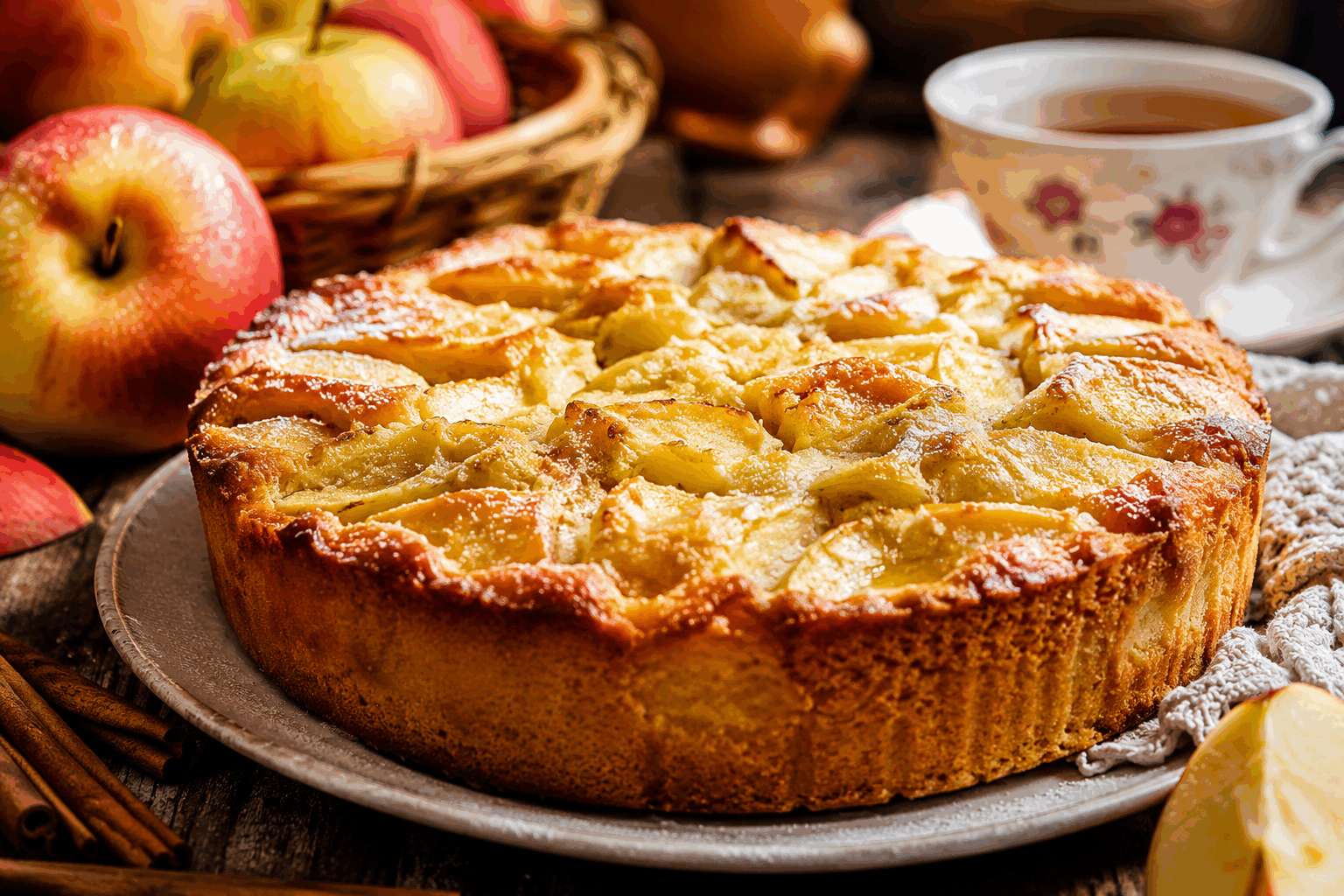 Le gâteau aux pommes italien fondant en 5 minutes, un secret de grand-mère à tester vite ! 🍏✨