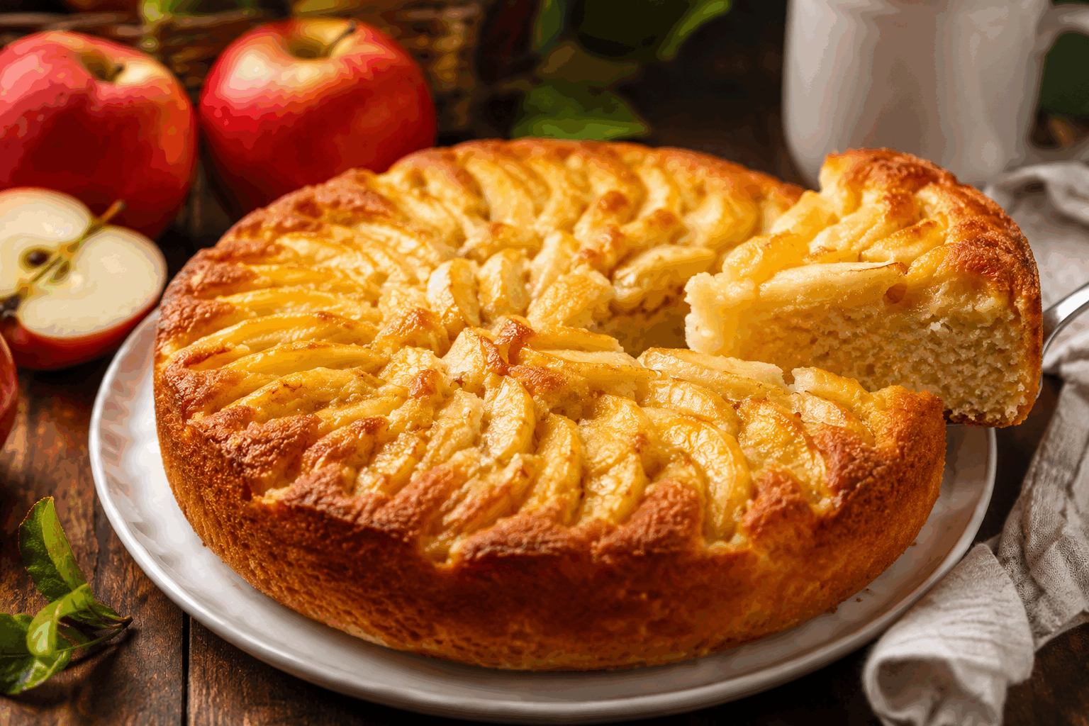 Le gâteau aux pommes moelleux que ma grand-mère prépare en 5 minutes ✨🍎 Description Ce délicieux gâteau aux pommes est un classique familial, moelleux et parfumé, parfait pour une pause douceur. Facile et rapide à préparer, il ravira petits et grands grâce à ses morceaux de pommes fondants et son goût délicatement sucré. Idéal pour un goûter improvisé ou une fin de repas conviviale. Informations Temps de préparation : 5 minutes Temps de cuisson : 35 minutes Nombre de portions : 6 personnes Difficulté : Facile Ingrédients Pour la pâte 3 pommes moyennes (environ 400 g) 150 g de farine 100 g de sucre en poudre 1 sachet de levure chimique (environ 11 g) 3 œufs 100 ml de lait 80 ml d’huile neutre (tournesol ou colza) 1 cuillère à café d’extrait de vanille 1 pincée de sel Préparation Préchauffe le four à 180 °C (chaleur statique ou 160 °C chaleur tournante). Épluche les pommes, retire le trognon et coupe-les en petits dés ou en fines lamelles. Dans un saladier, bats les œufs avec le sucre jusqu’à ce que le mélange devienne mousseux. Ajoute l’huile, le lait et l’extrait de vanille, puis mélange bien. Incorpore la farine, la levure et la pincée de sel en mélangeant délicatement pour éviter les grumeaux. Ajoute les morceaux de pommes à la pâte et mélange doucement pour bien les répartir. Verse la préparation dans un moule à gâteau préalablement beurré et fariné (environ 22 cm de diamètre). Enfourne pour 35 minutes. Vérifie la cuisson en plantant la lame d’un couteau : elle doit ressortir sèche. Laisse refroidir avant de démouler et de déguster pour que le gâteau garde tout son moelleux. Astuces Choisis des pommes acidulées (type Granny Smith) pour équilibrer le goût sucré. Pour plus de gourmandise, tu peux ajouter une pincée de cannelle dans la pâte. Ne mélange pas trop la pâte après l’ajout de la farine pour garder un gâteau léger. Conserve le gâteau dans une boîte hermétique à température ambiante pendant 2 jours pour préserver son moelleux. Service Serre ce gâteau aux pommes moelleux tiède ou à température ambiante, accompagné d’une boule de glace vanille ou d’une cuillerée de crème fraîche pour plus de douceur. Il est parfait pour un goûter convivial en famille ou un dessert simple et réconfortant.